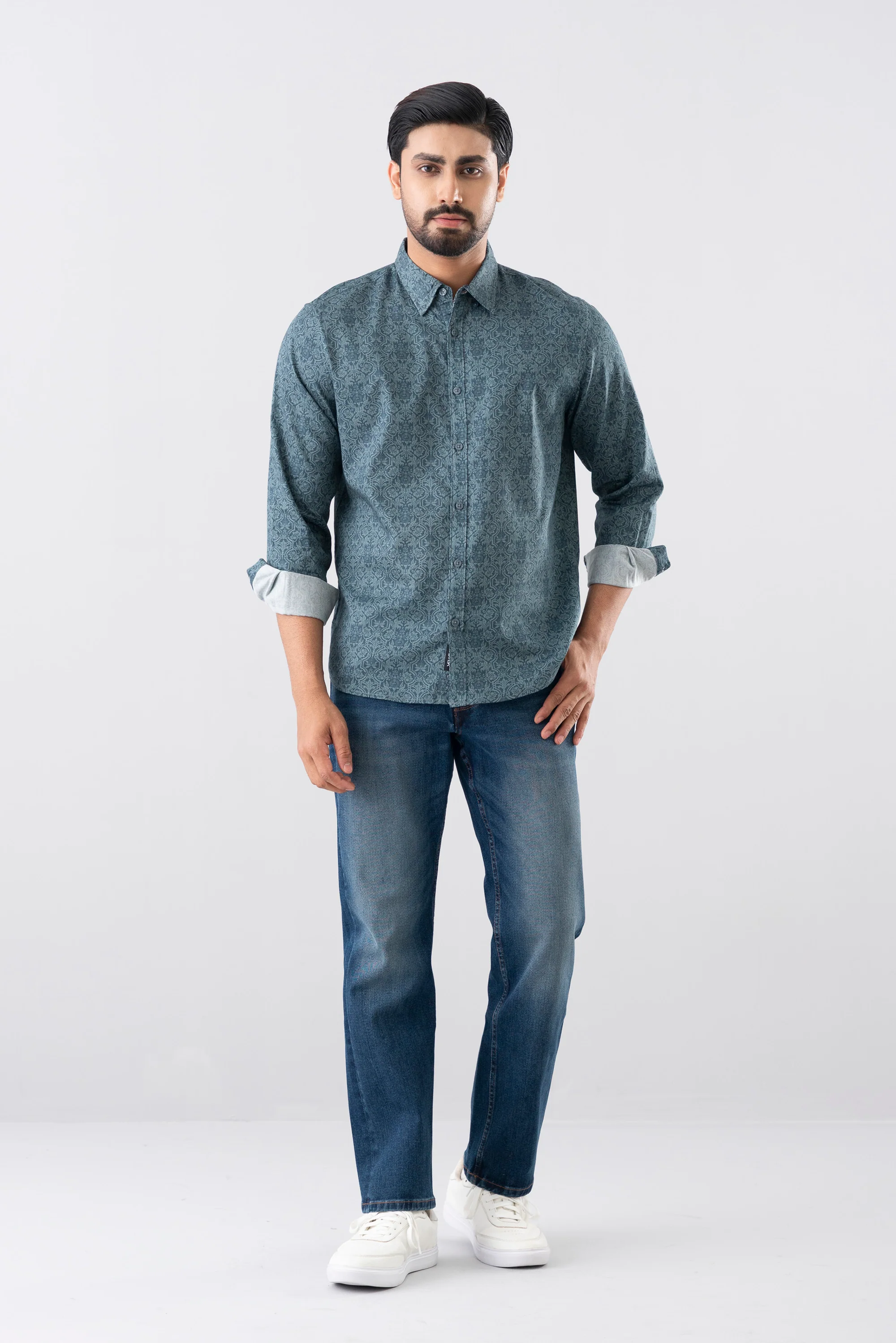 Regular Fit Printed Casual Shirt - Image 7