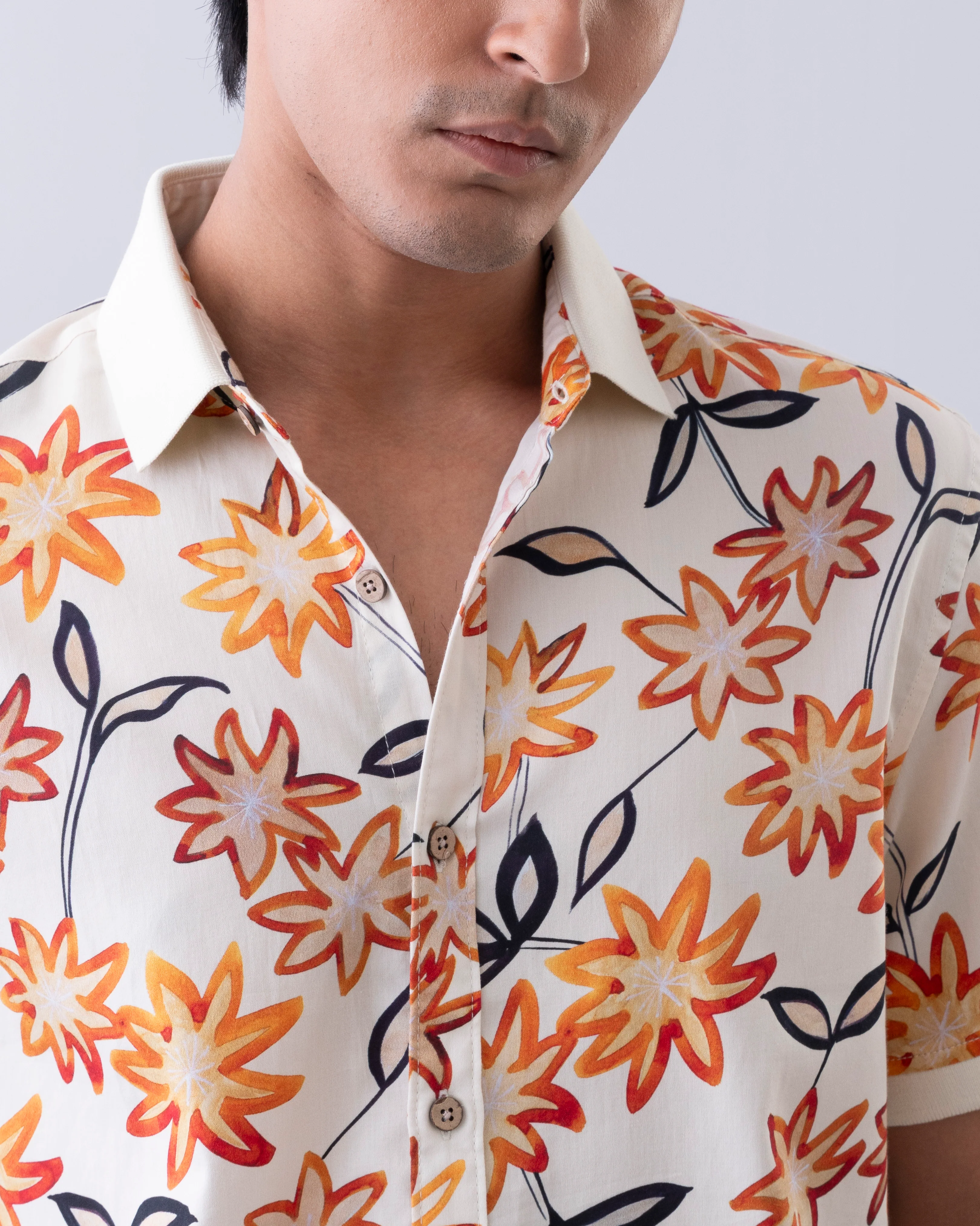 Relaxed Fit Floral Casual Shirt - Image 5
