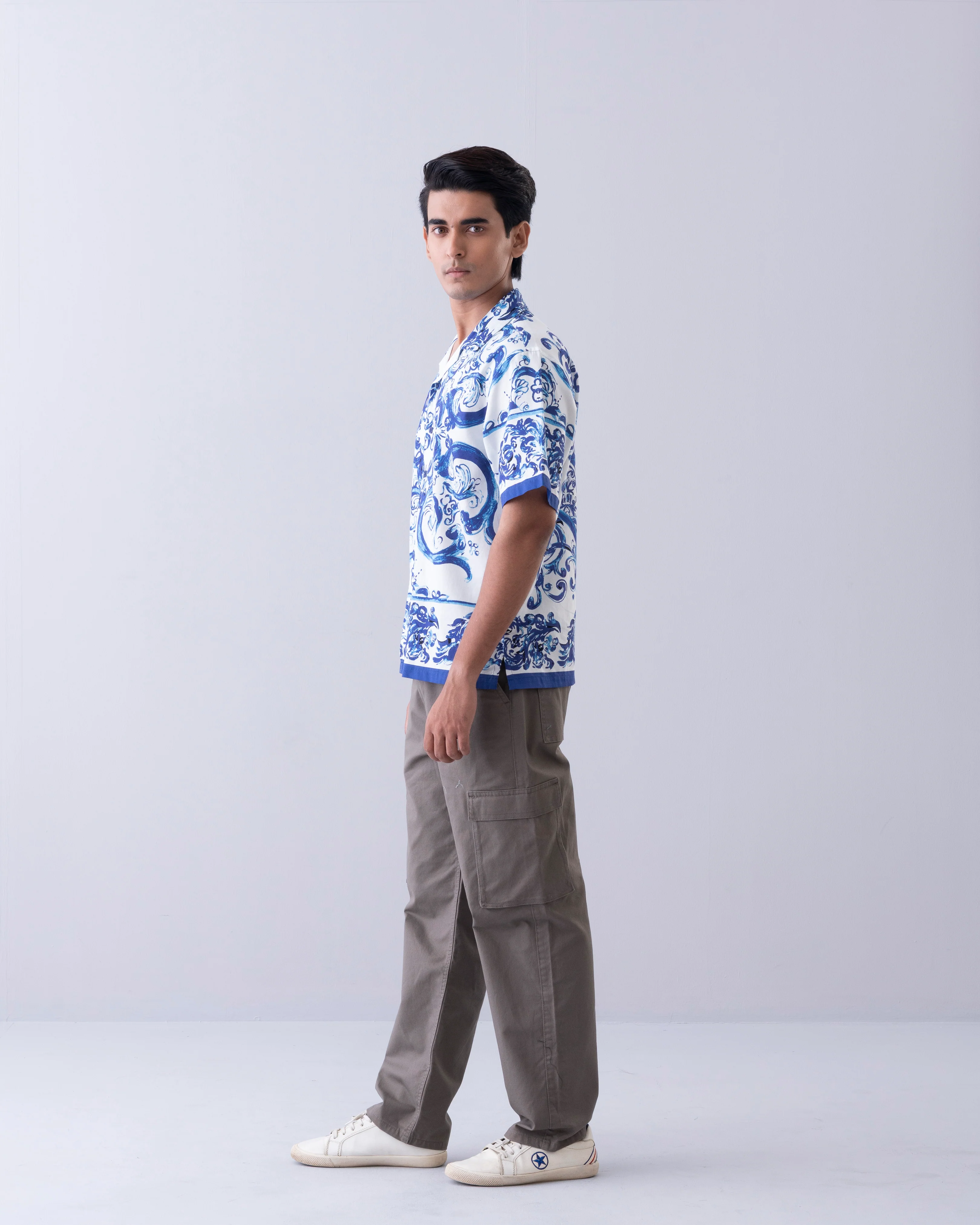 Relaxed Fit Floral Printed Casual Shirt - Image 10