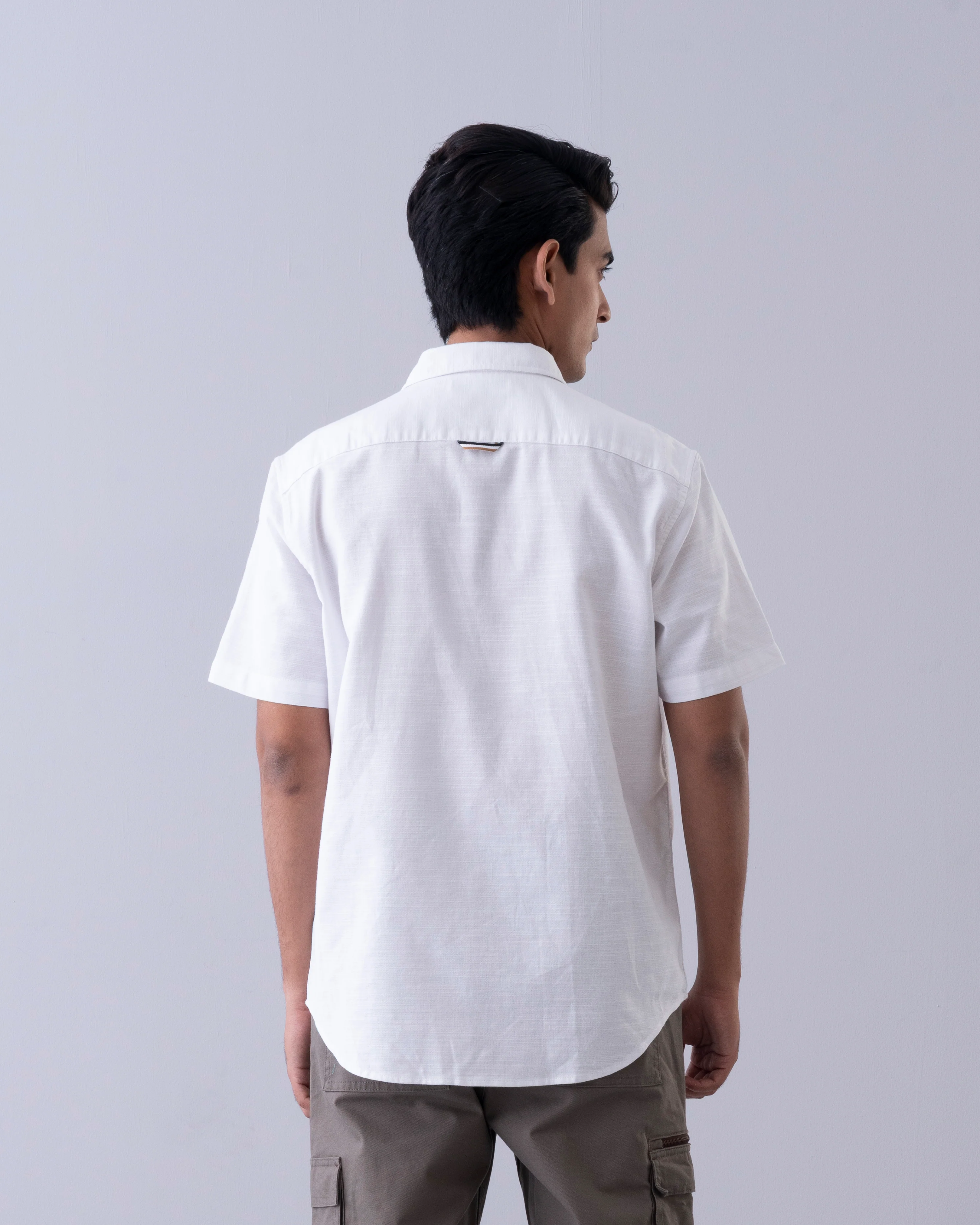 Regular Fit Solid Casual shirt - Image 5