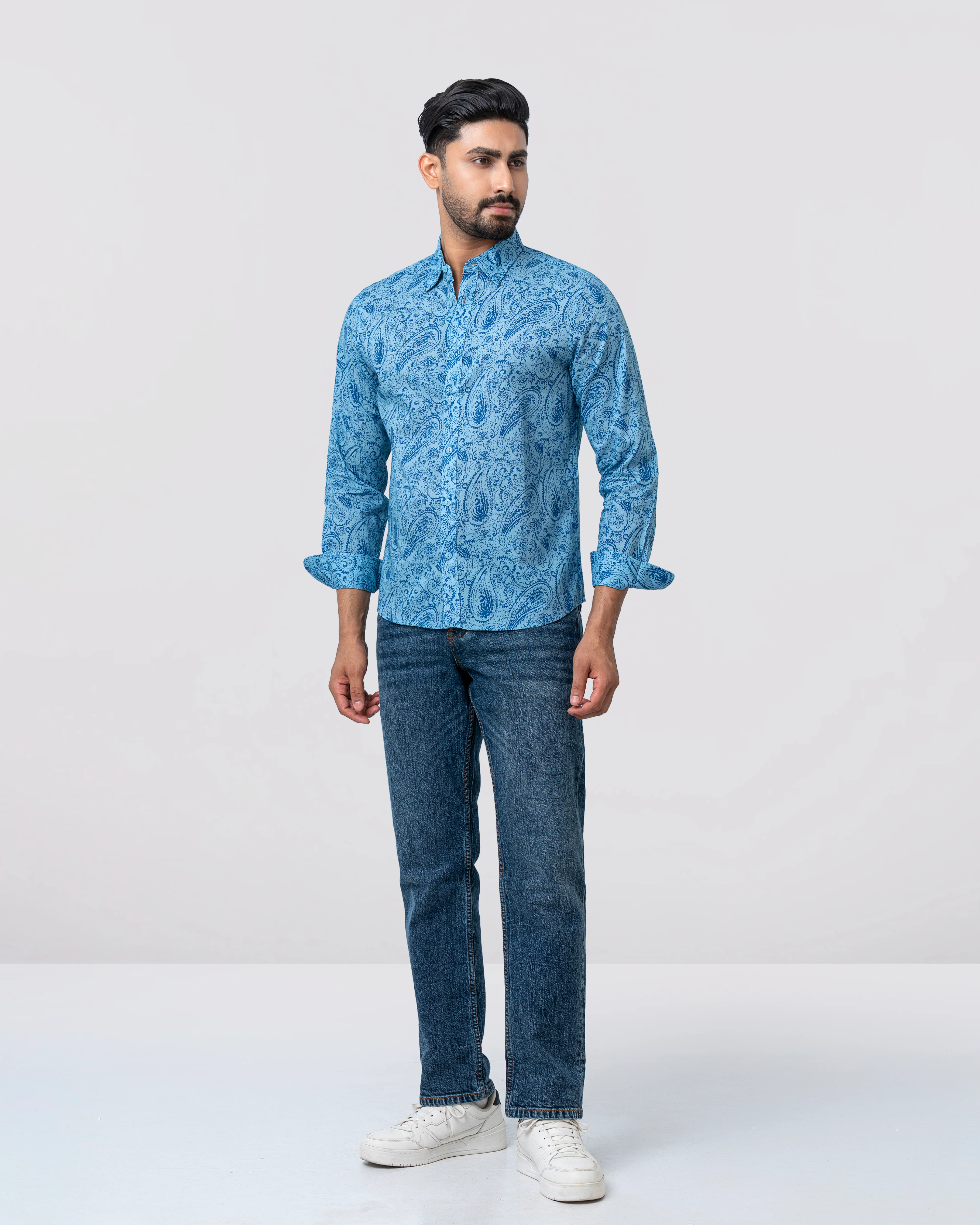 Regular Fit Printed Casual Shirt - Image 3