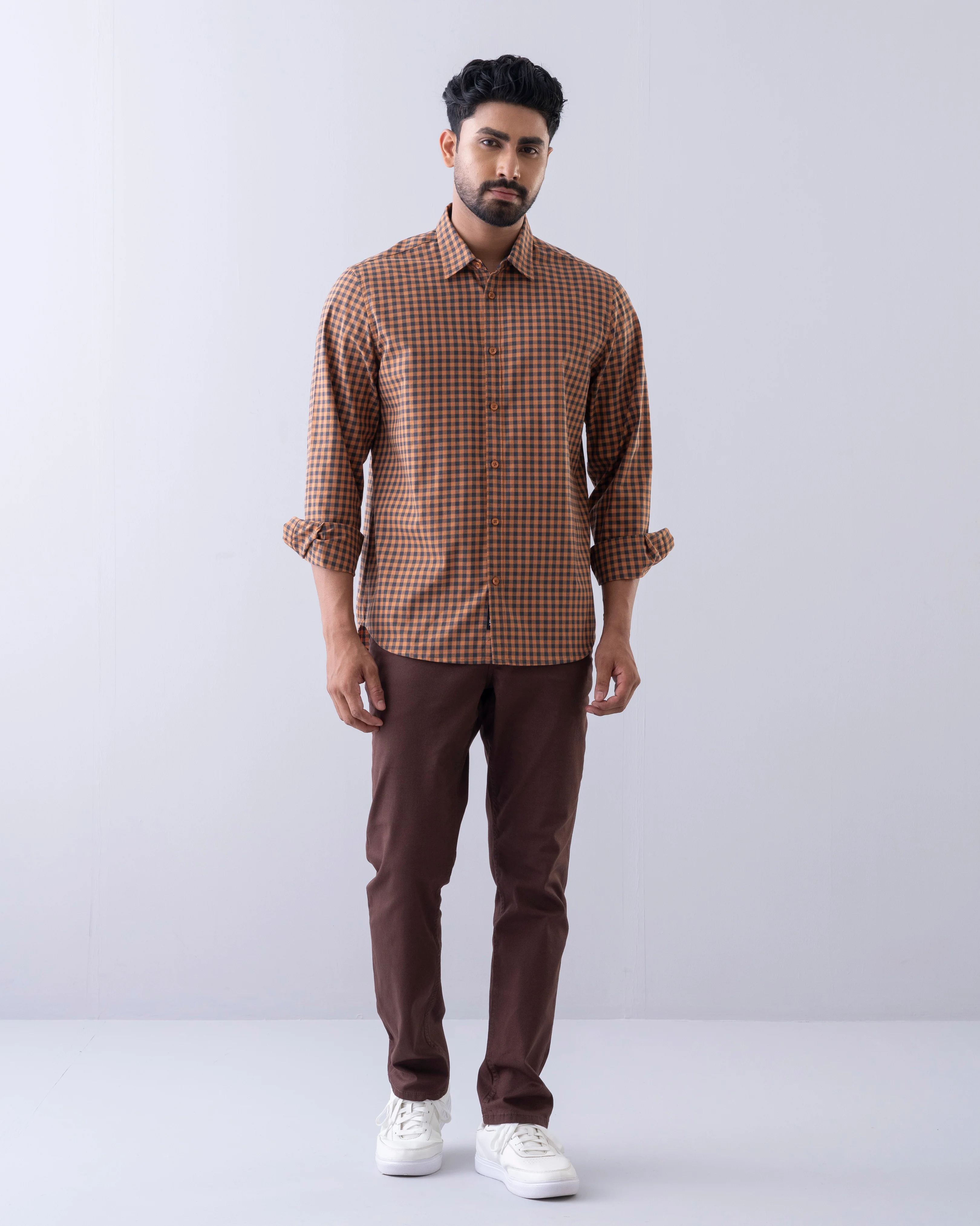 Regular Fit Check Casual Shirt