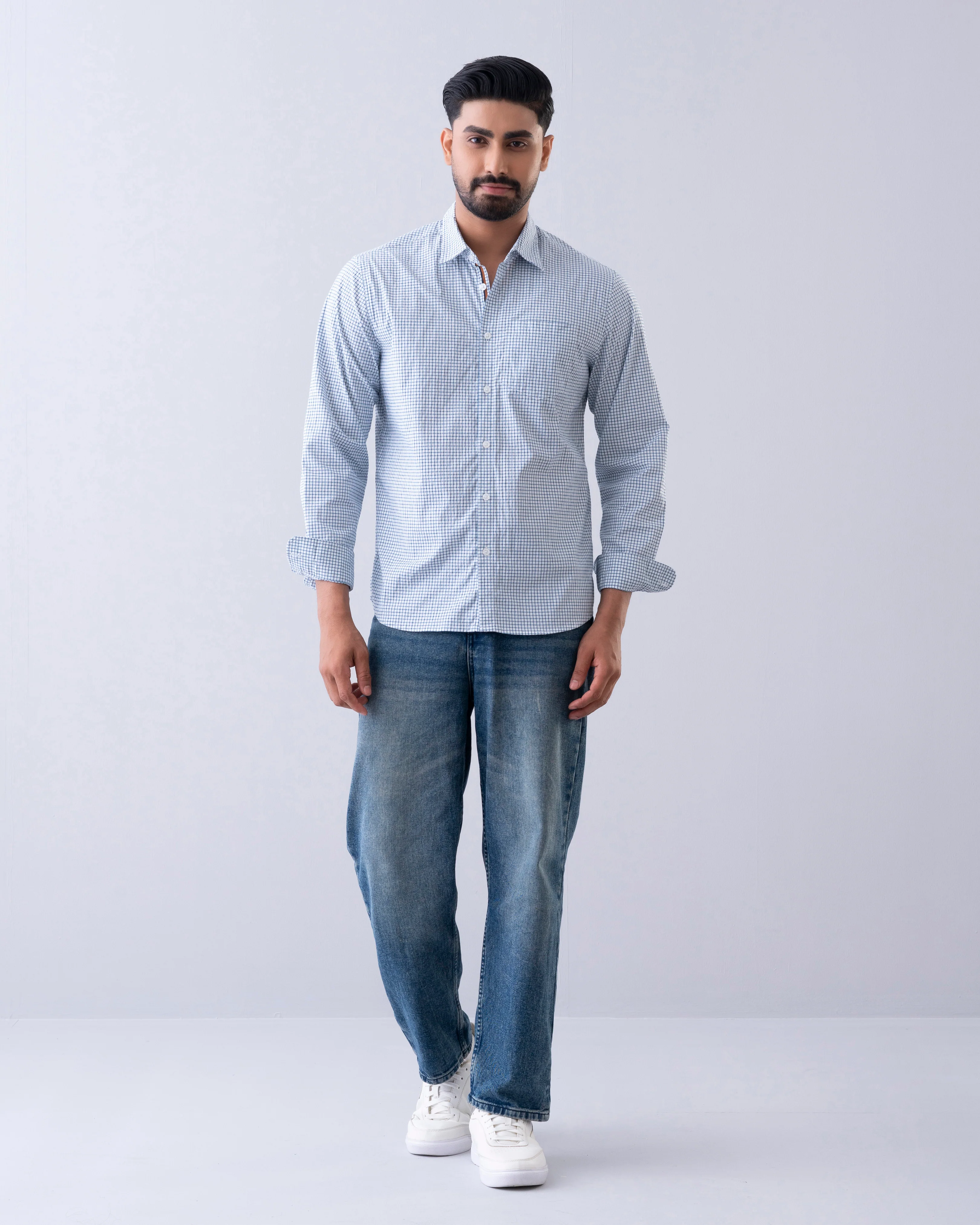 Regular Fit Check Casual Shirt