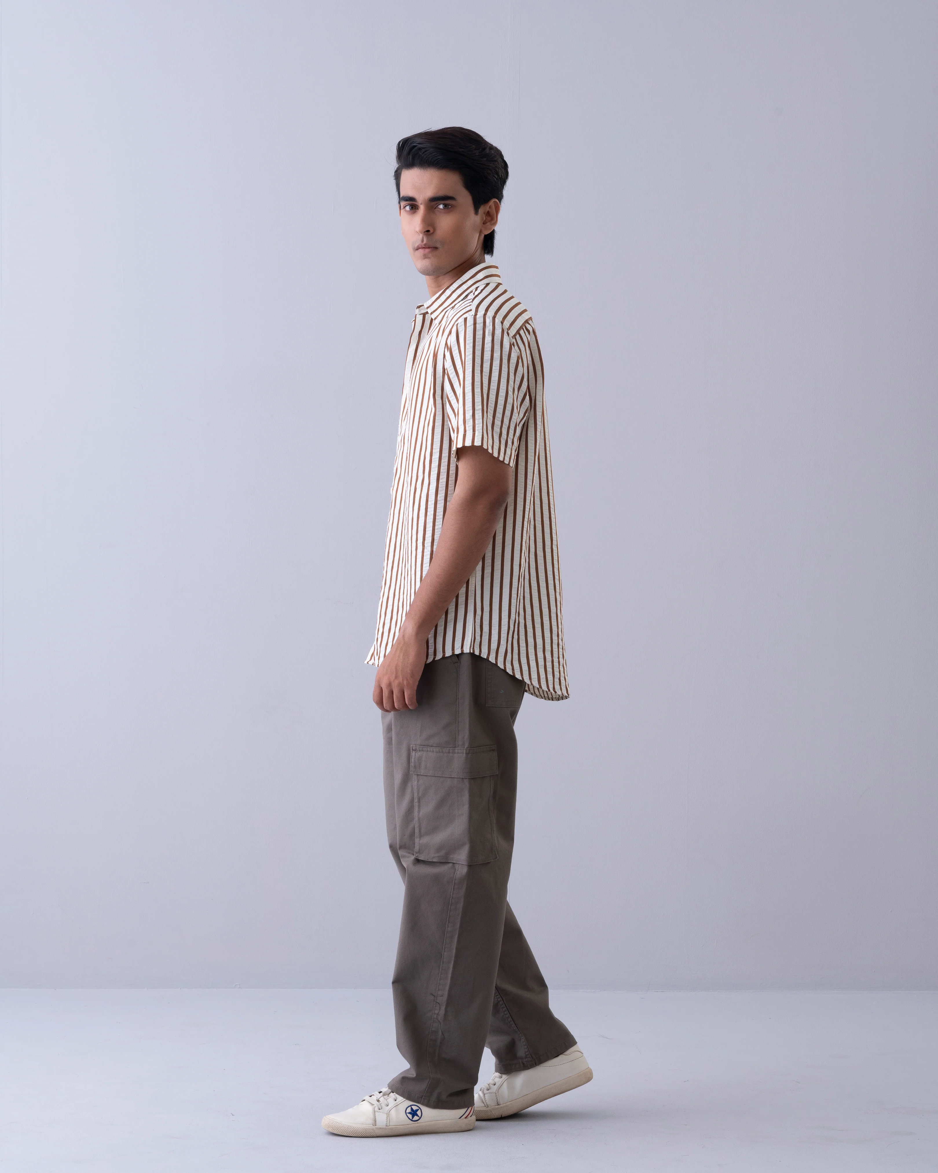 Regular Fit Striped Casual Shirt - Image 3