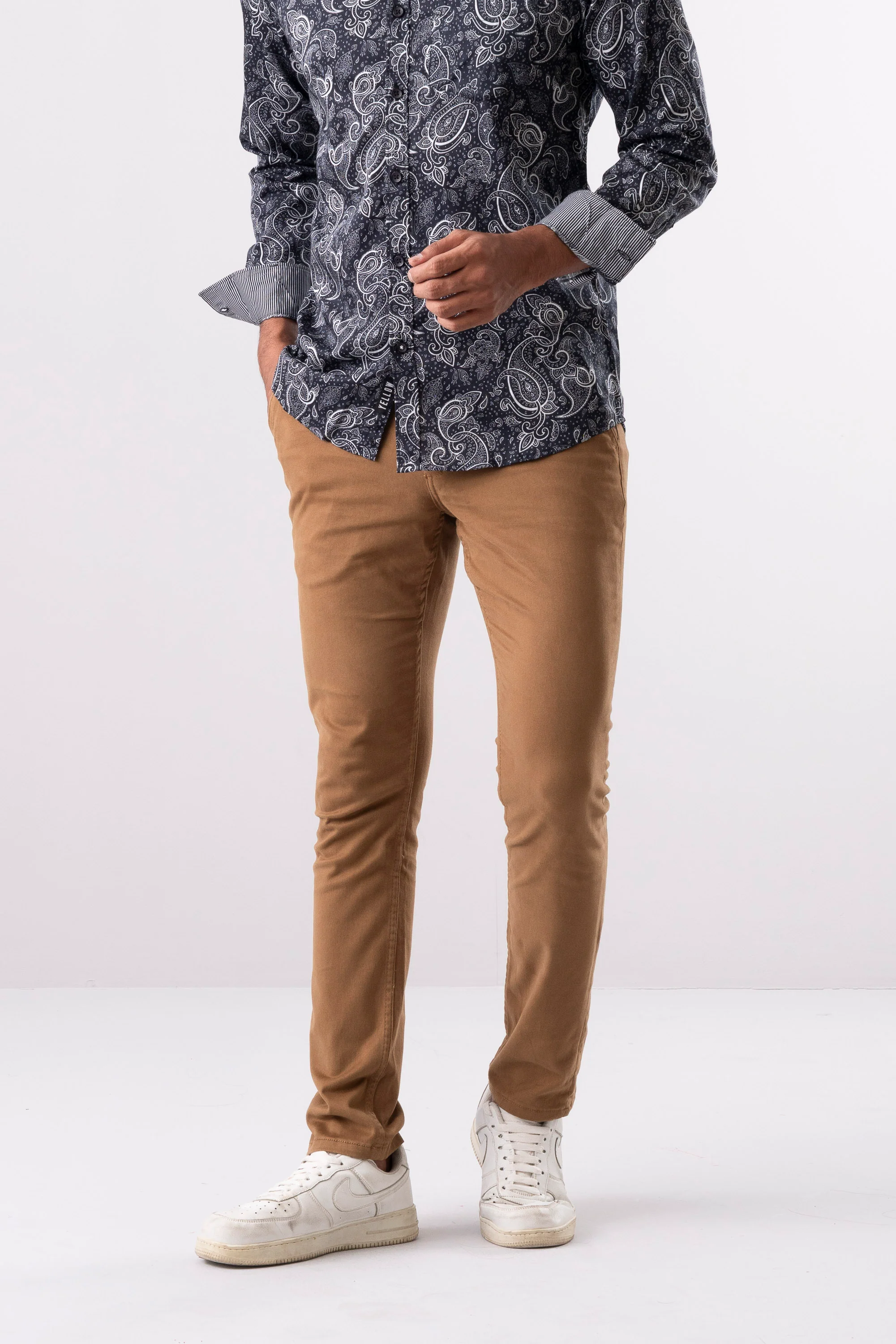 Skinny Fit Solid Chinos - Image 6
