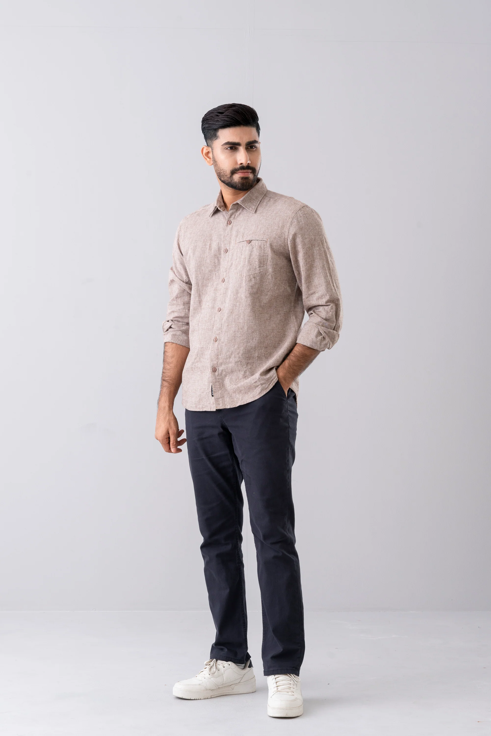 Regular Fit Solid Chinos - Image 14
