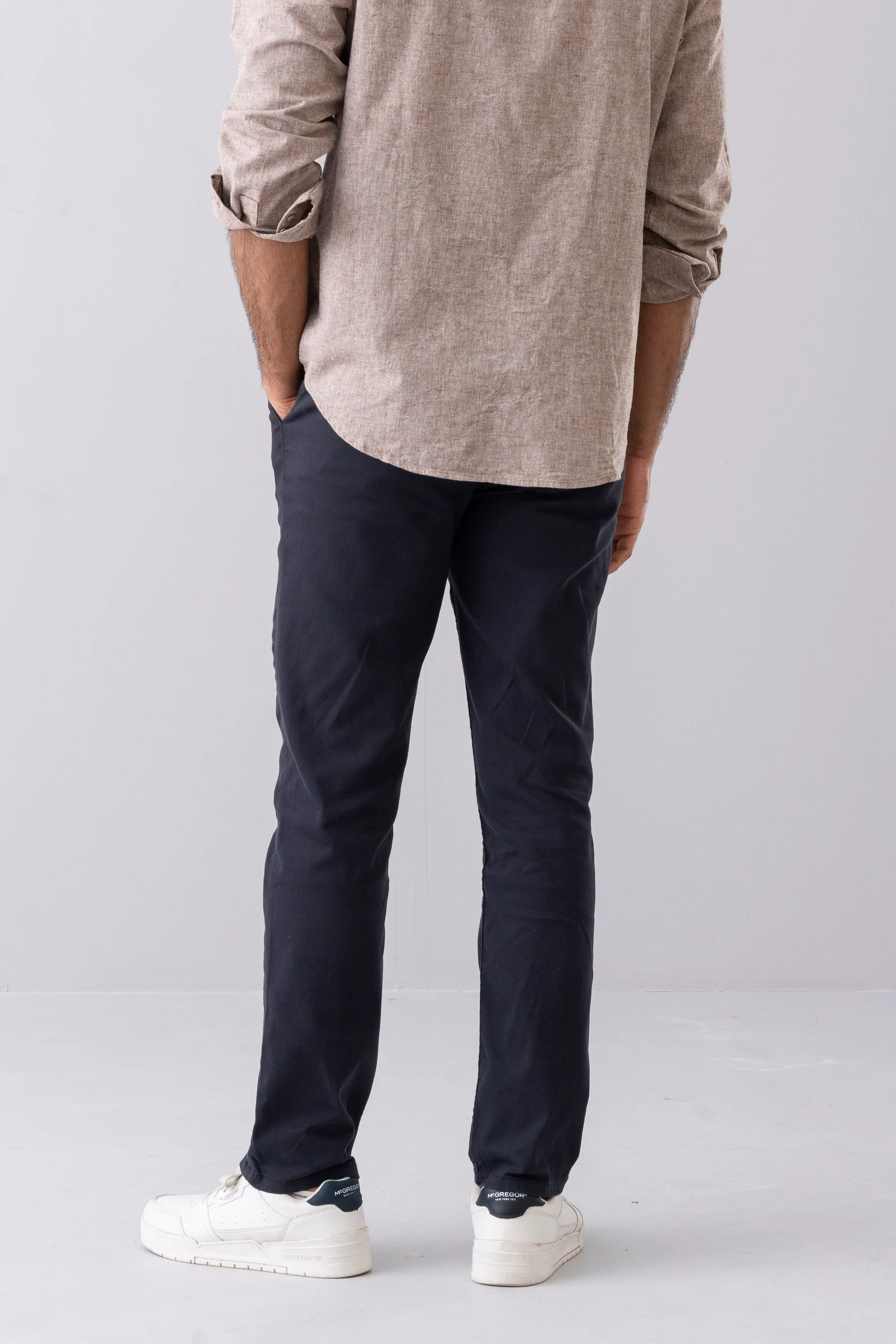 Regular Fit Solid Chinos - Image 16
