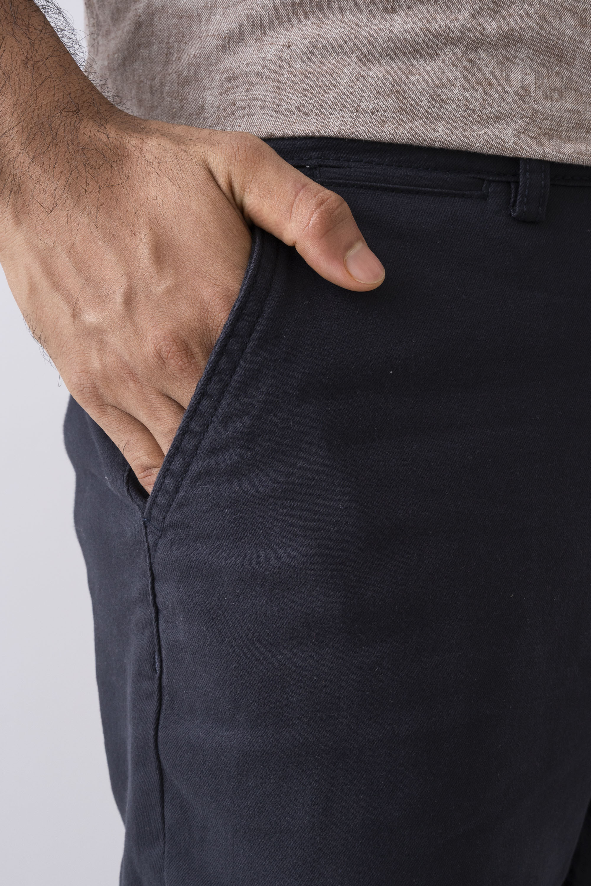 Regular Fit Solid Chinos - Image 17