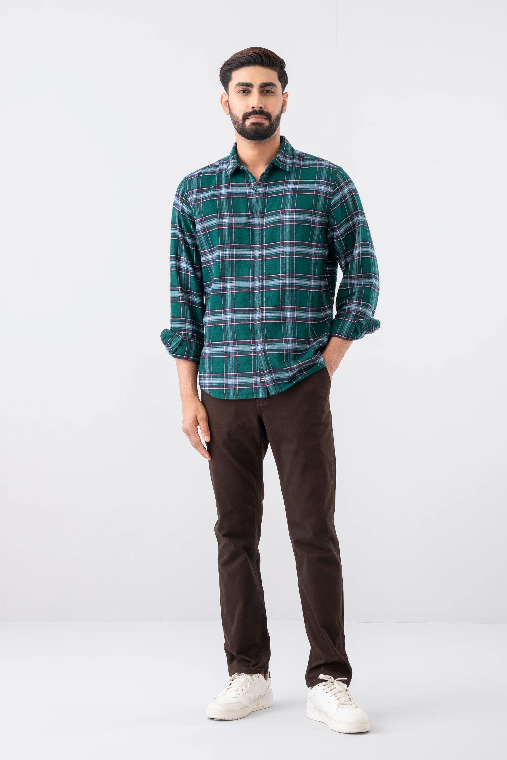 Regular Fit Textured Chinos - Image 2