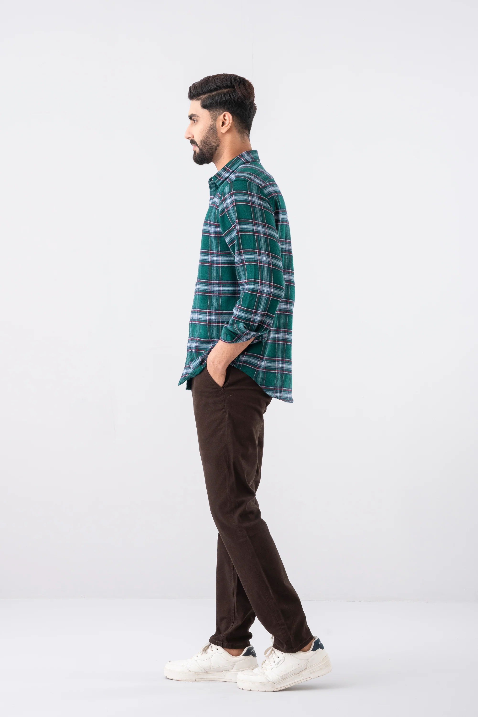 Regular Fit Textured Chinos - Image 3