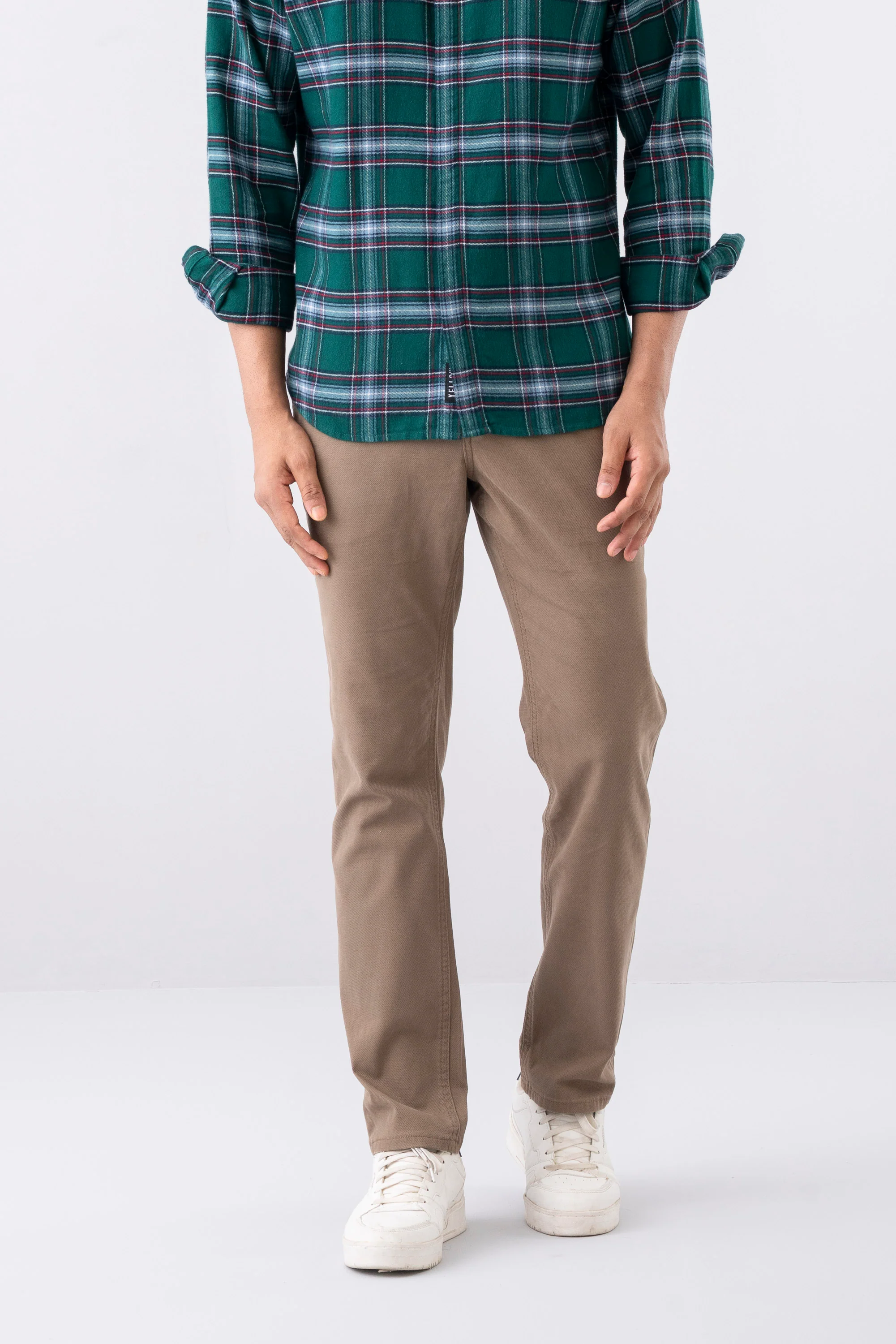 Regular Fit Textured Chinos - Image 9