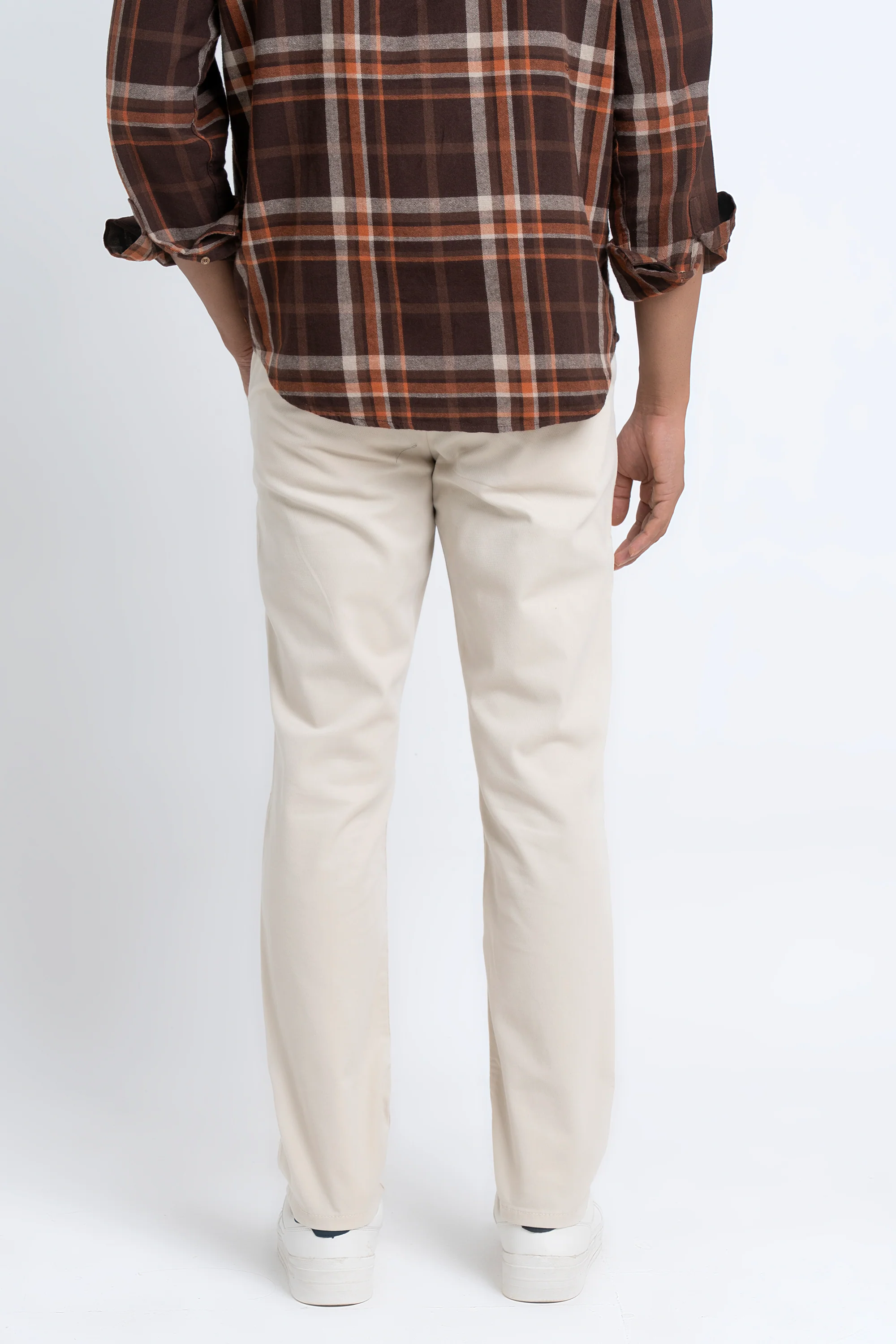 Regular Fit Solid Chinos - Image 3