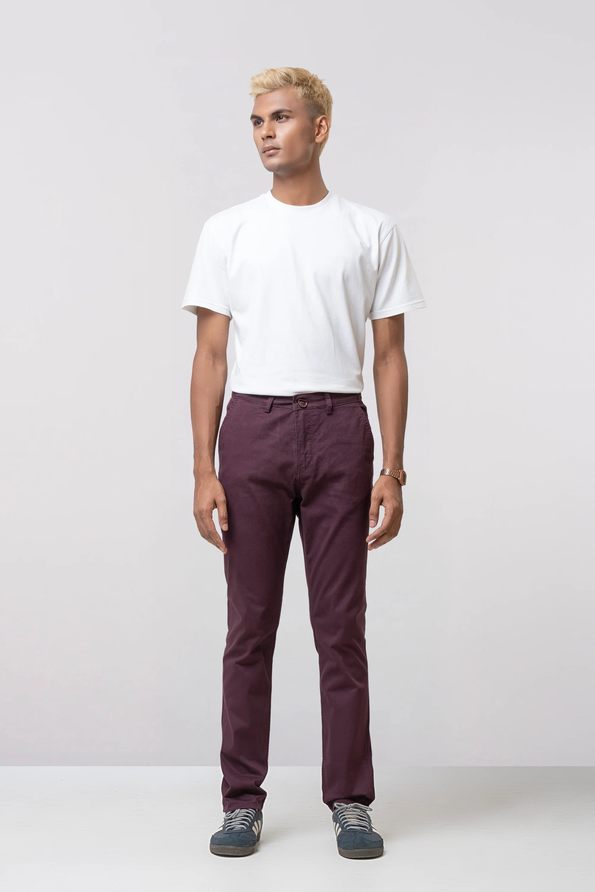 Regular Fit Texture Chinos - Image 2