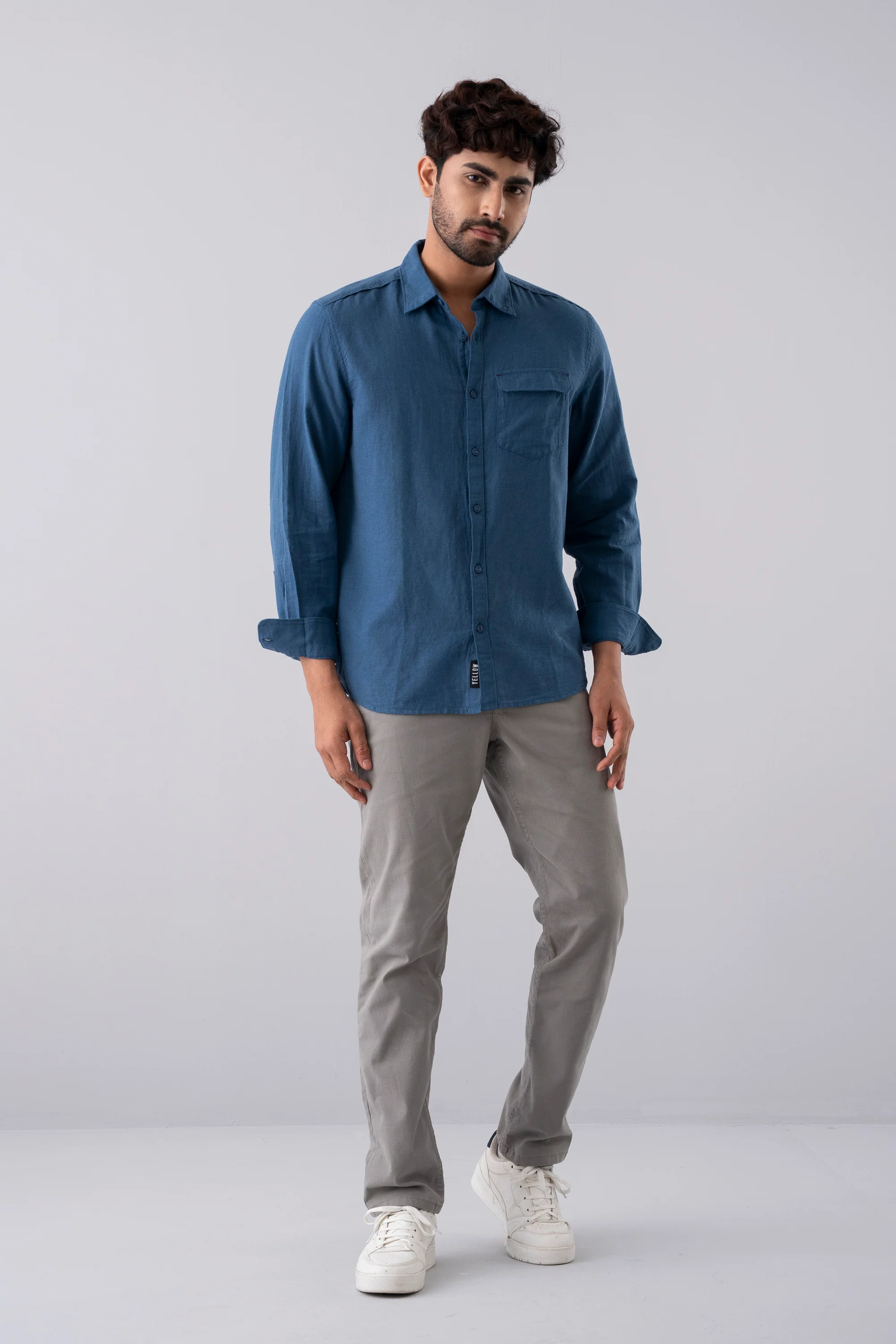 Regular Fit Solid Chinos - Image 2