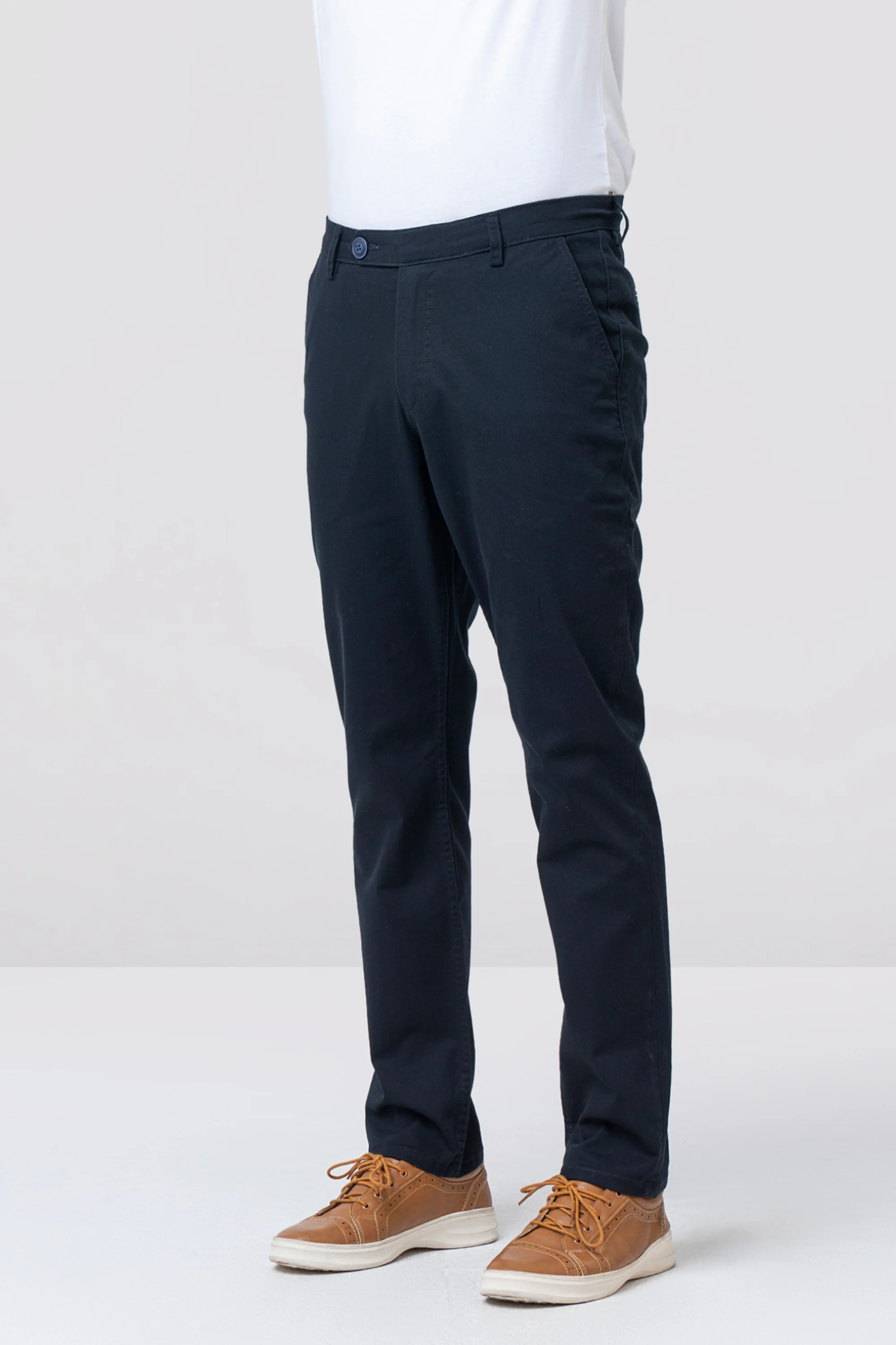 Regular Fit Solid Chinos - Image 16