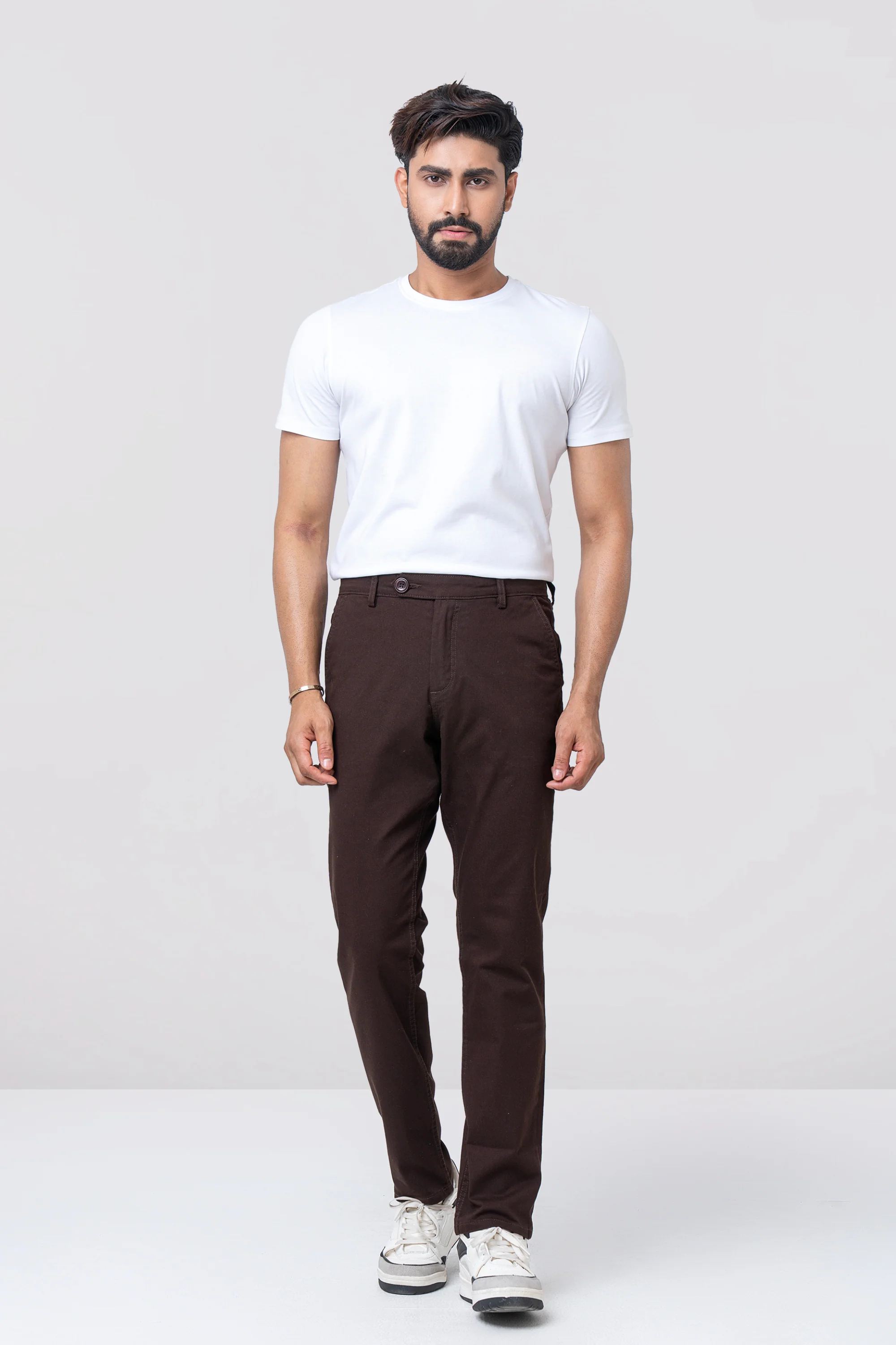 Regular Fit Solid Chinos - Image 2