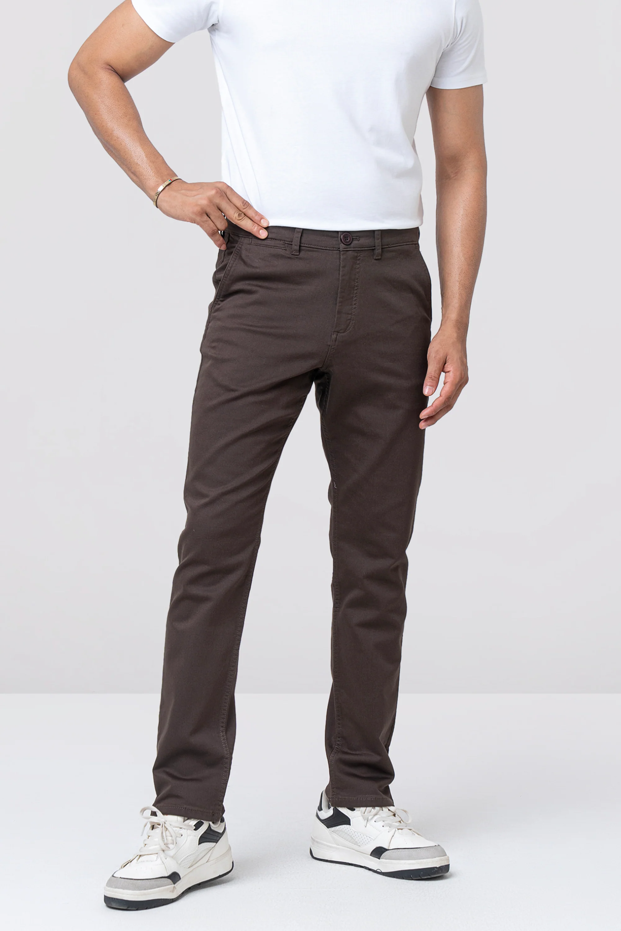 Regular Fit Solid Chinos - Image 15
