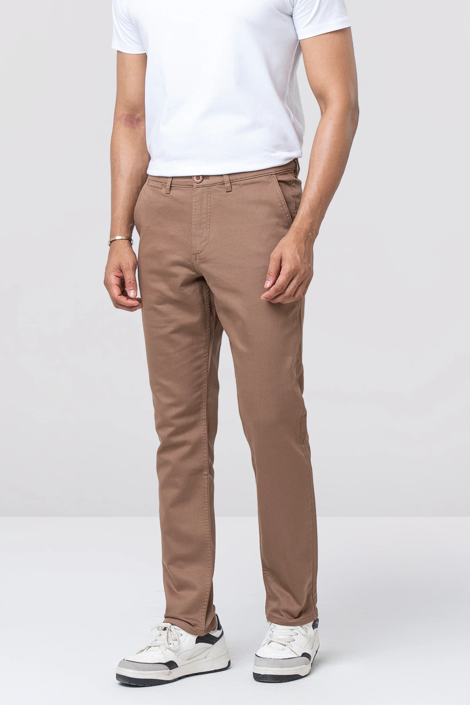 Regular Fit Solid Chinos - Image 7