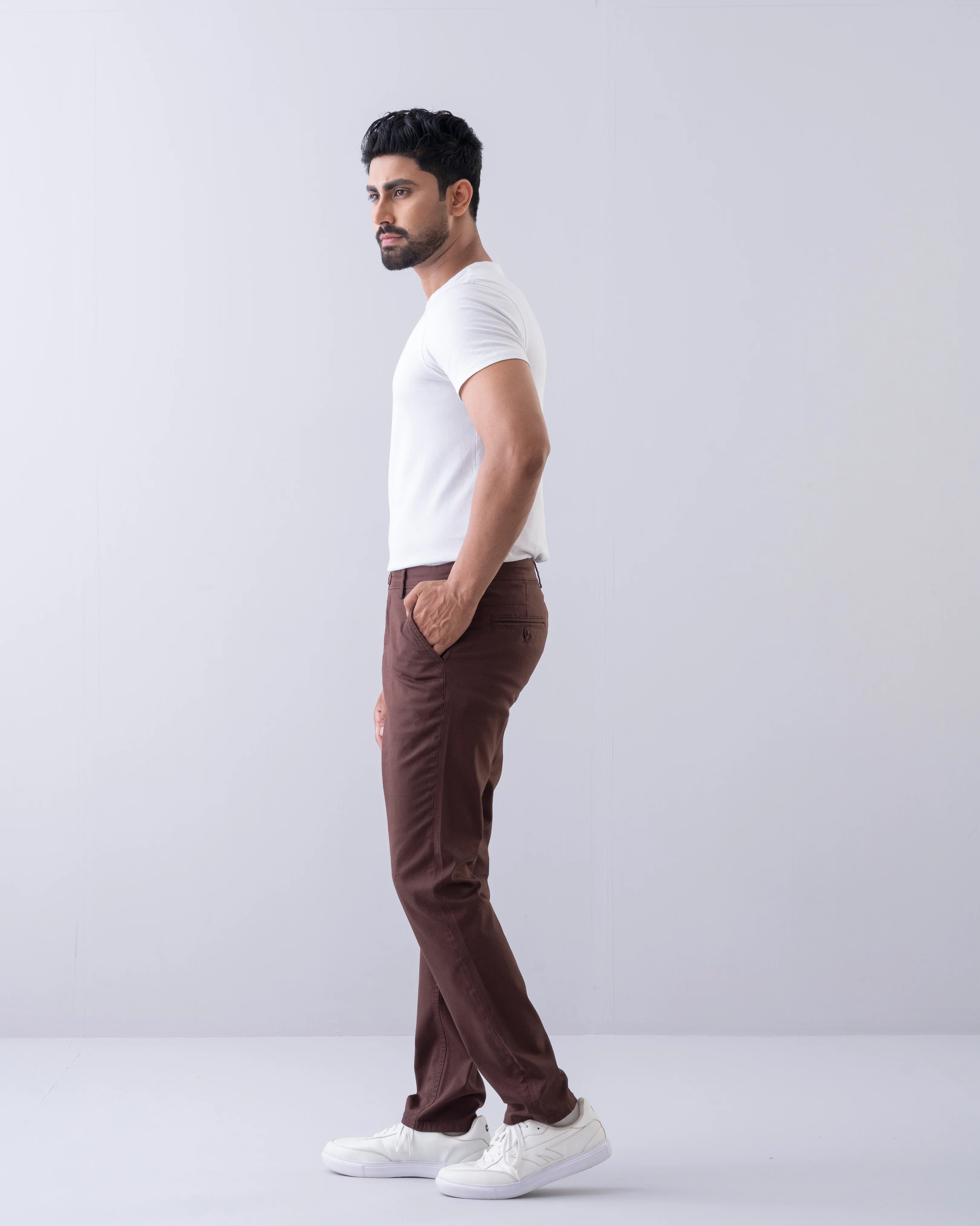 Regular Fit Texture Chinos - Image 3