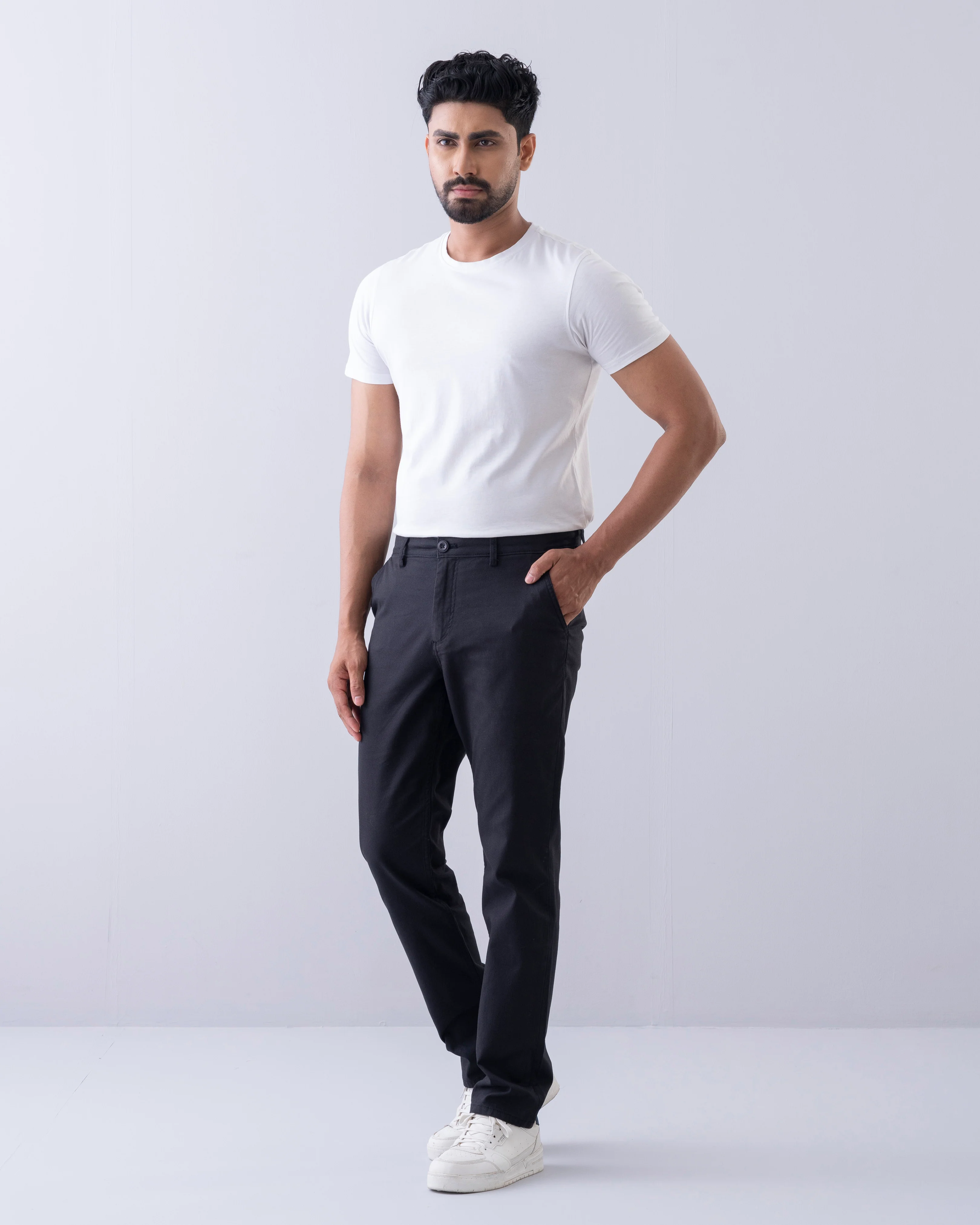 Regular Fit Texture Chinos - Image 8