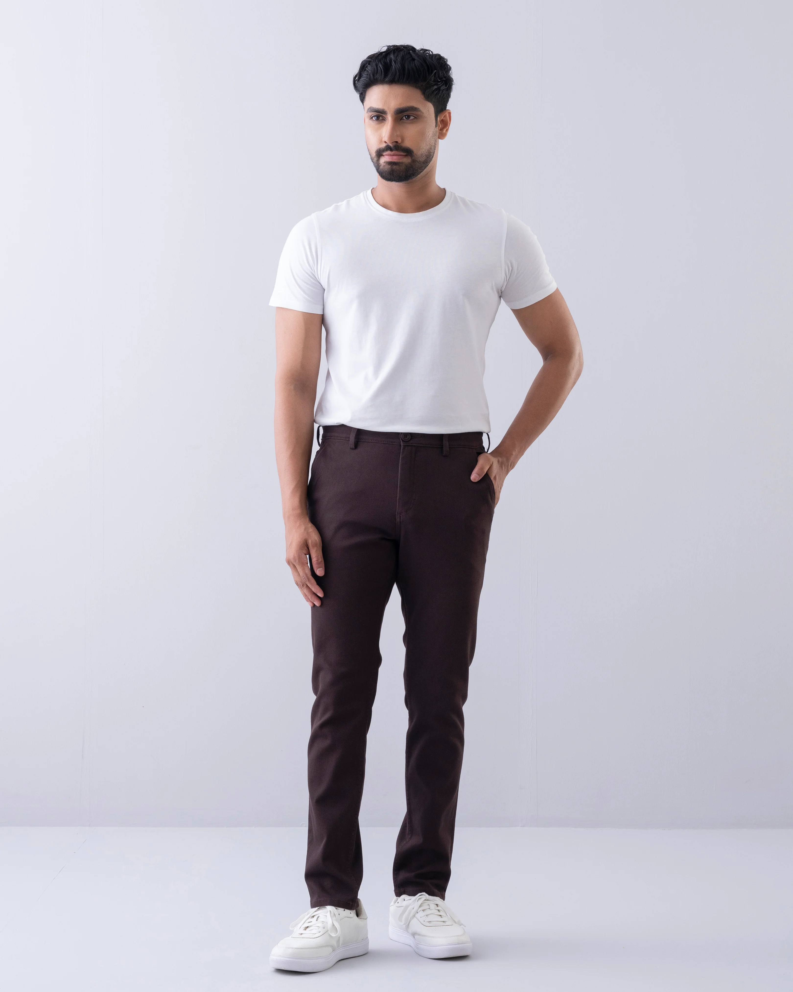 Slim Fit Texture Chinos - Image 10