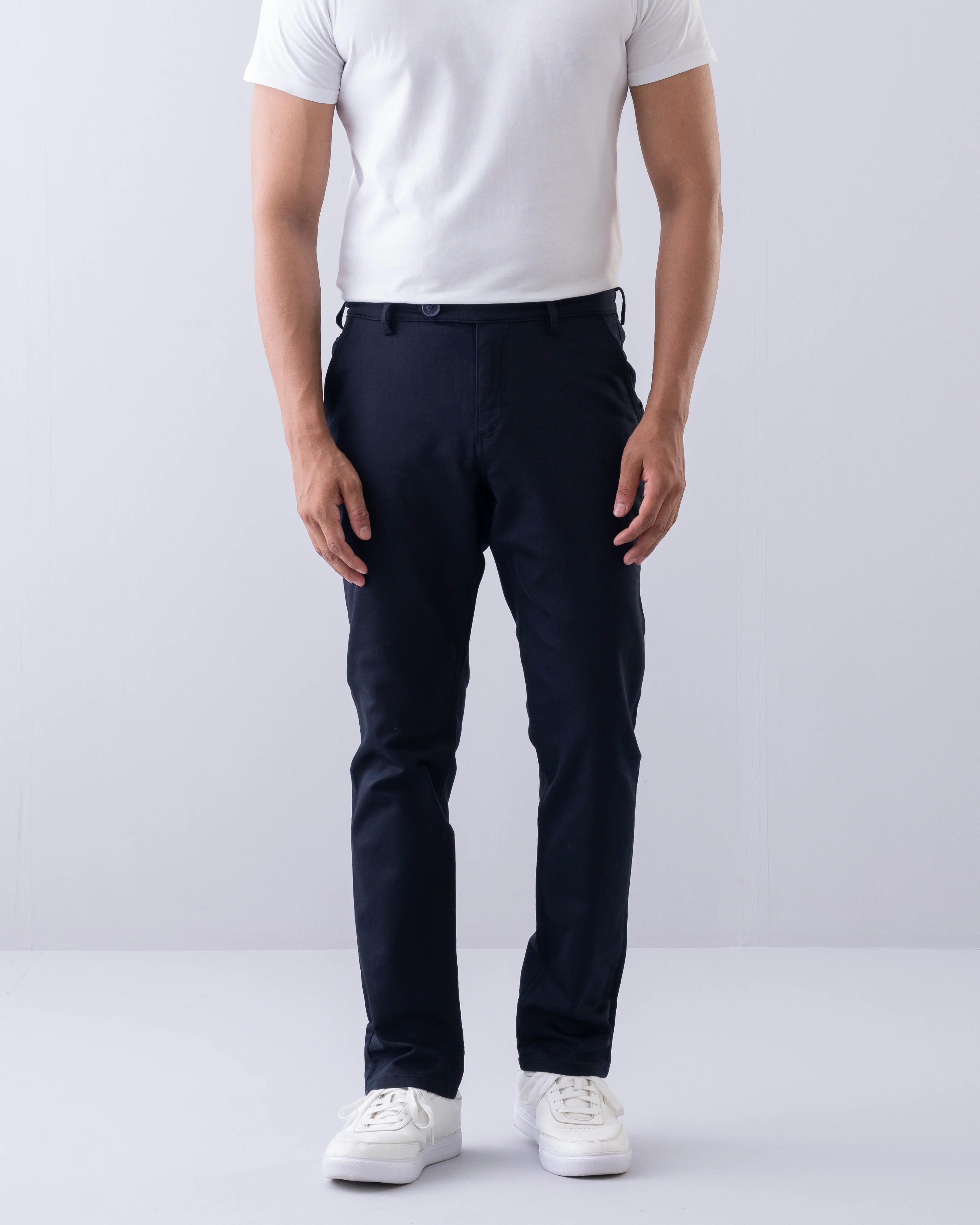 Regular Fit Solid Chinos