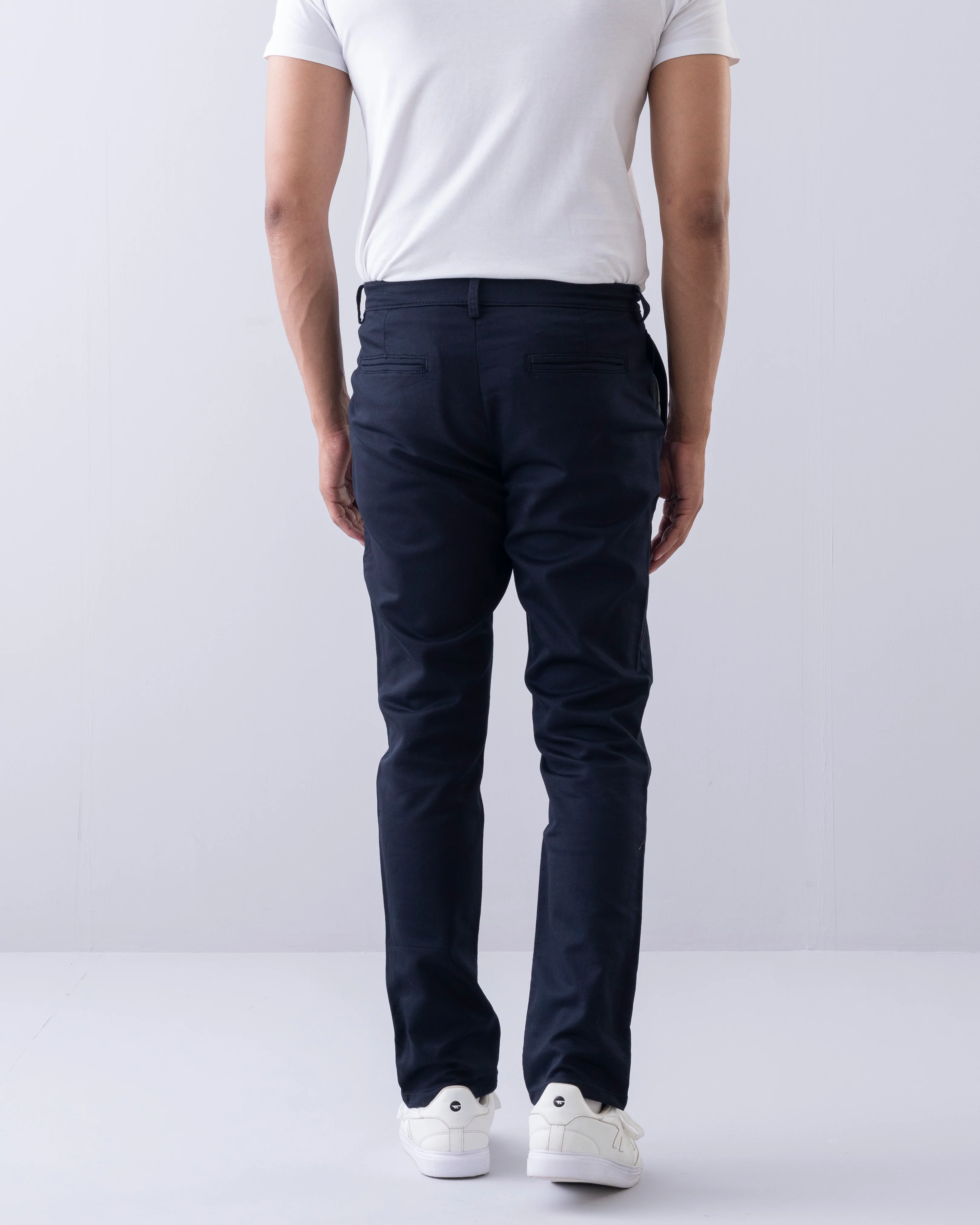 Regular Fit Solid Chinos - Image 4