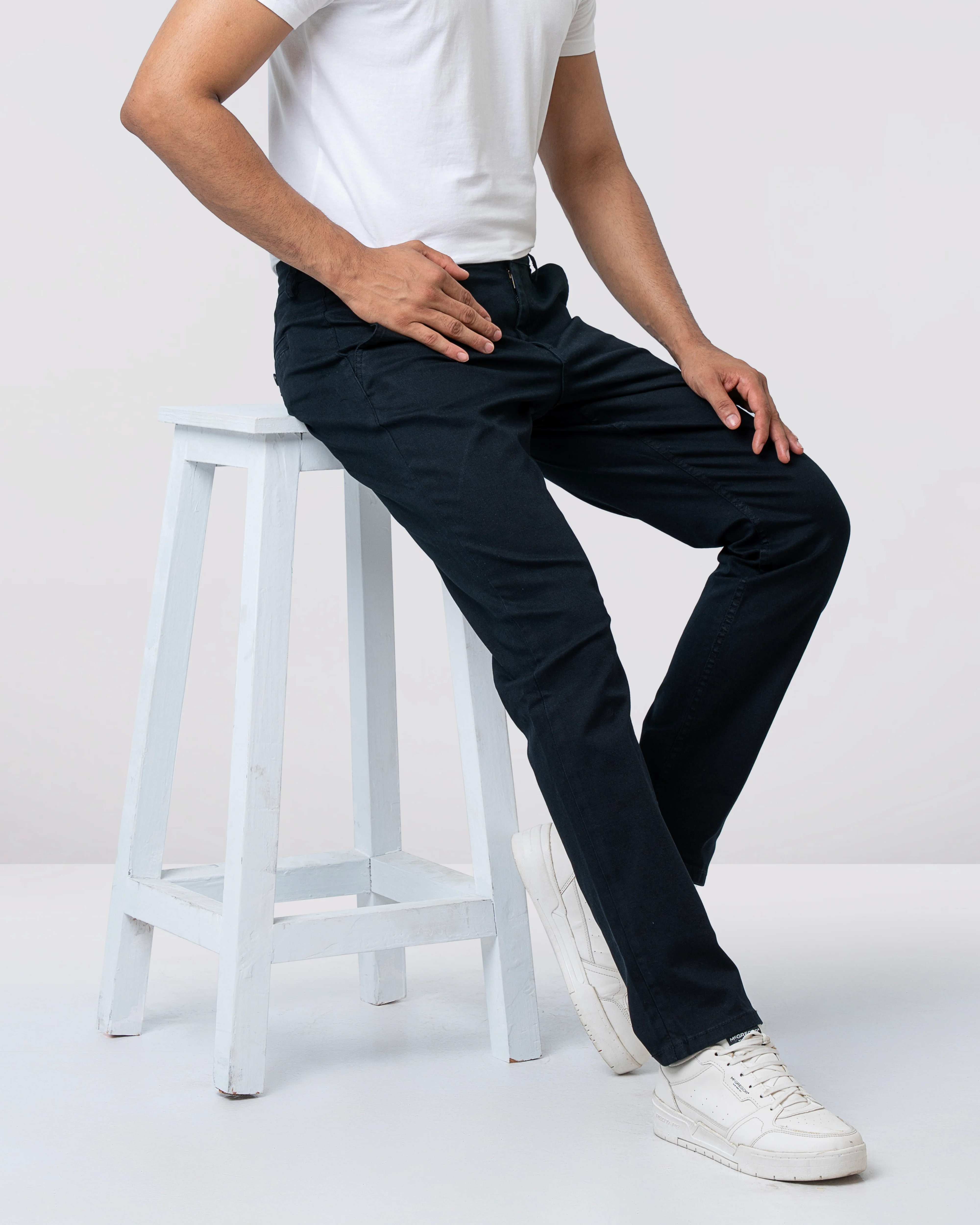 Regular Fit Solid Chinos - Image 8