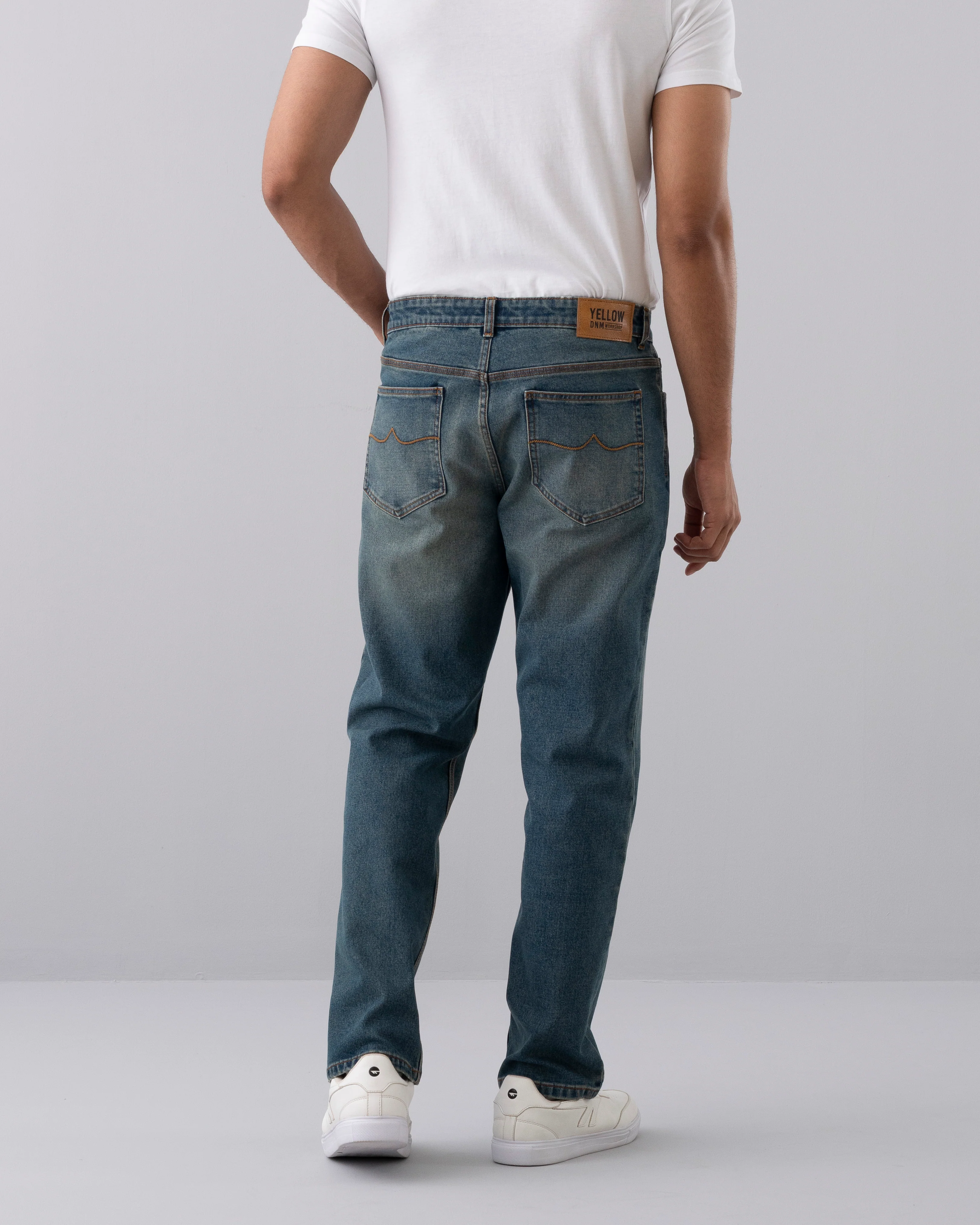 Straight Fit Dusty Blue Jeans - Image 4