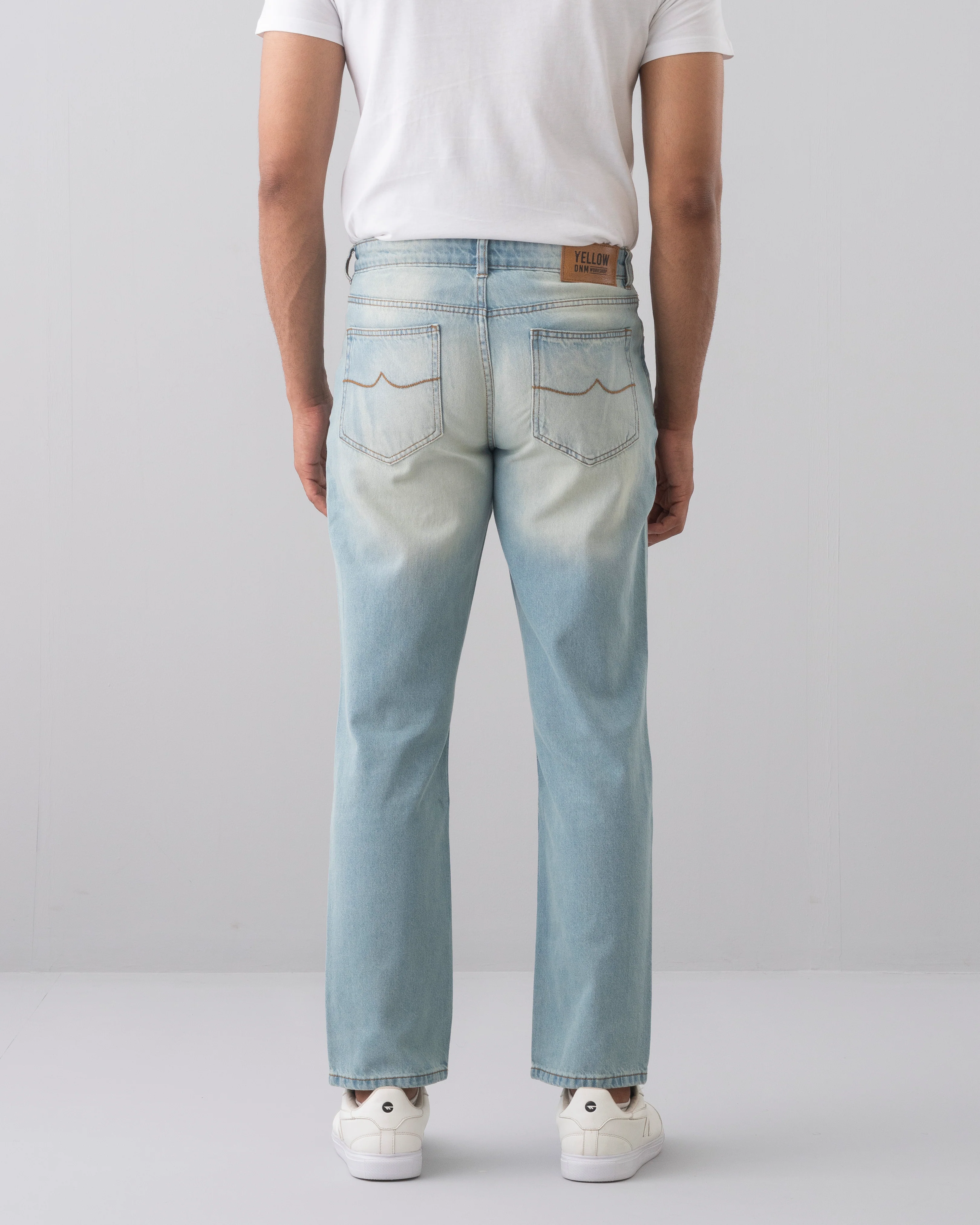 Straight Fit Light Blue Jeans - Image 4