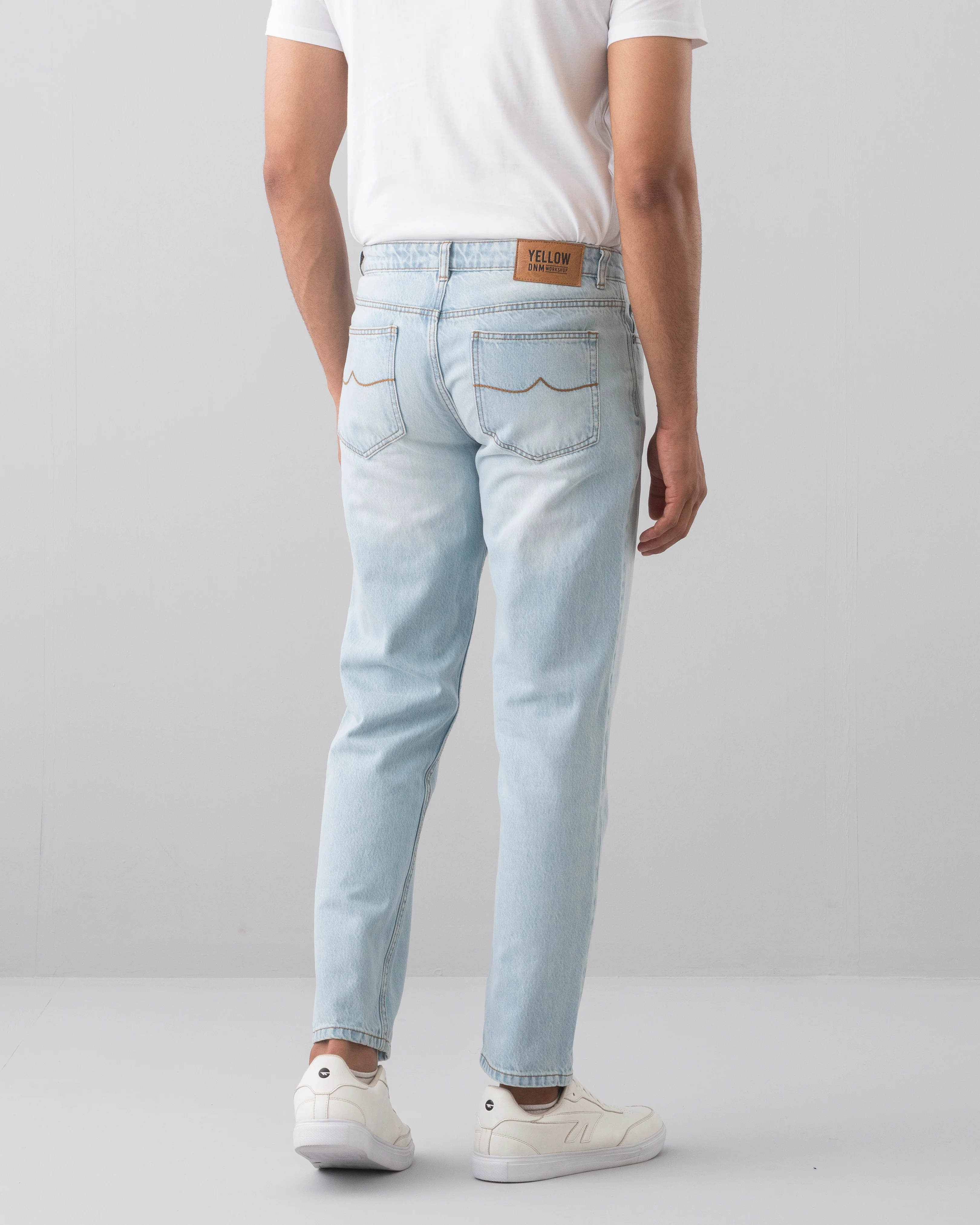 Straight Fit Sky Blue Jeans - Image 4