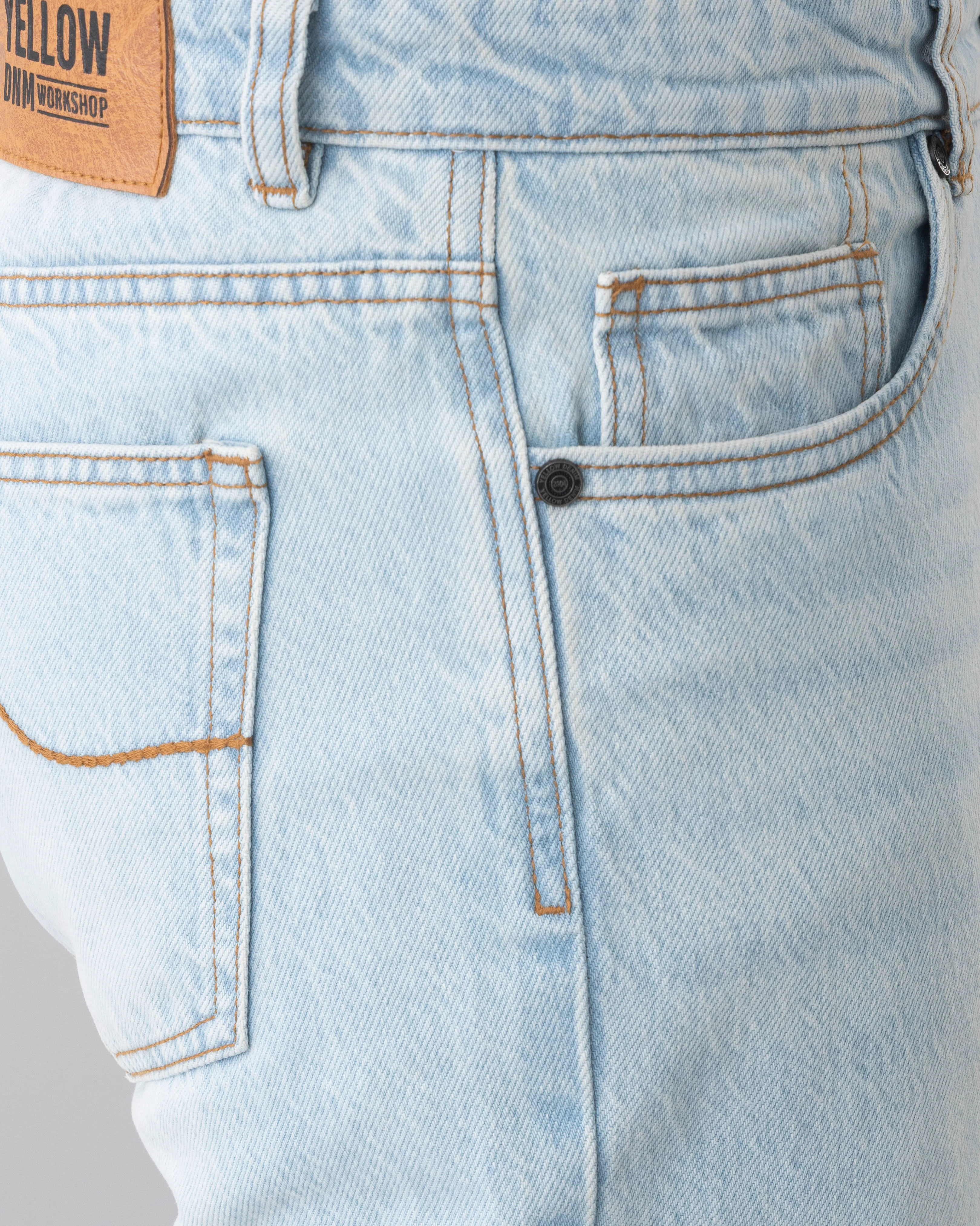 Straight Fit Sky Blue Jeans - Image 6