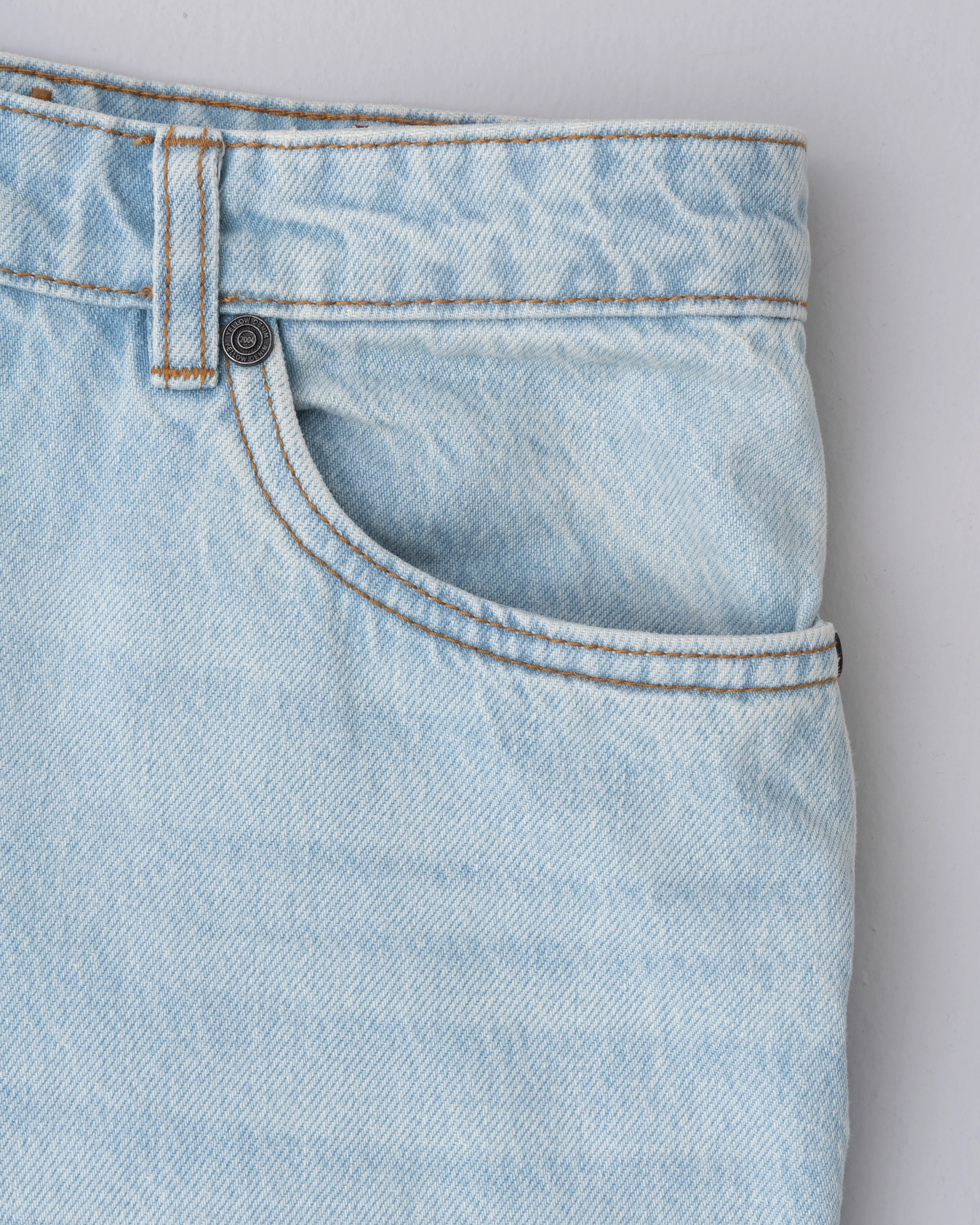 Straight Fit Sky Blue Jeans - Image 7