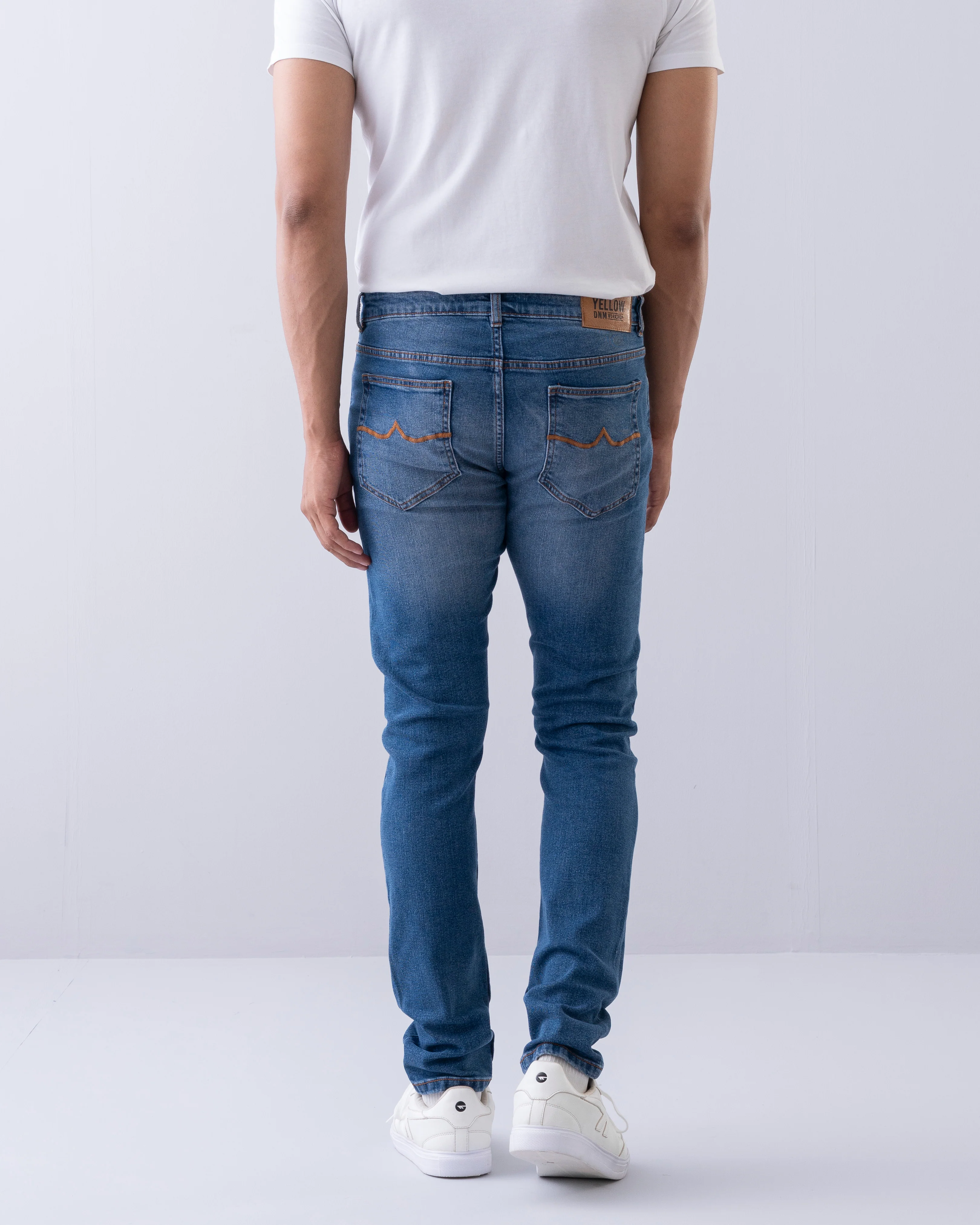 Slim Fit Cerulean Blue Jeans - Image 4