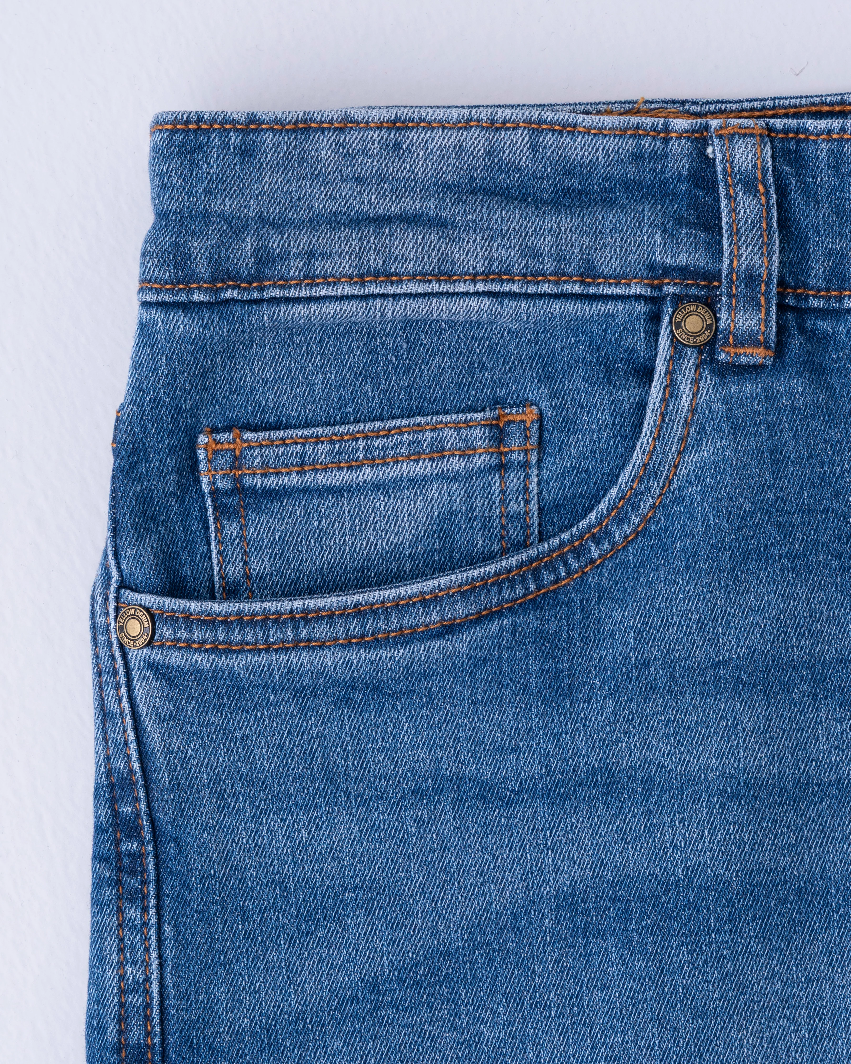 Slim Fit Cerulean Blue Jeans - Image 6