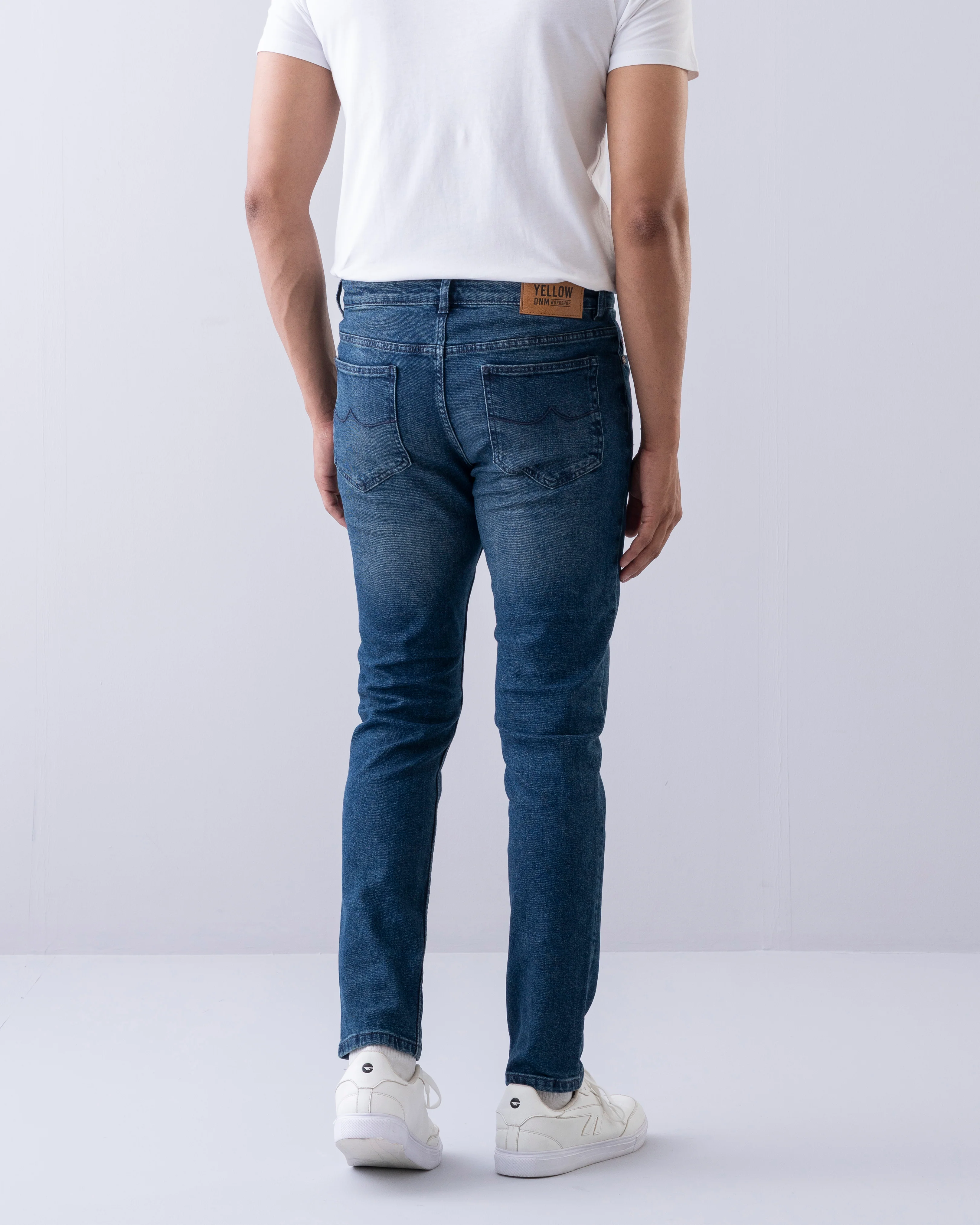 Tapered Fit Oxford Blue Jeans - Image 4