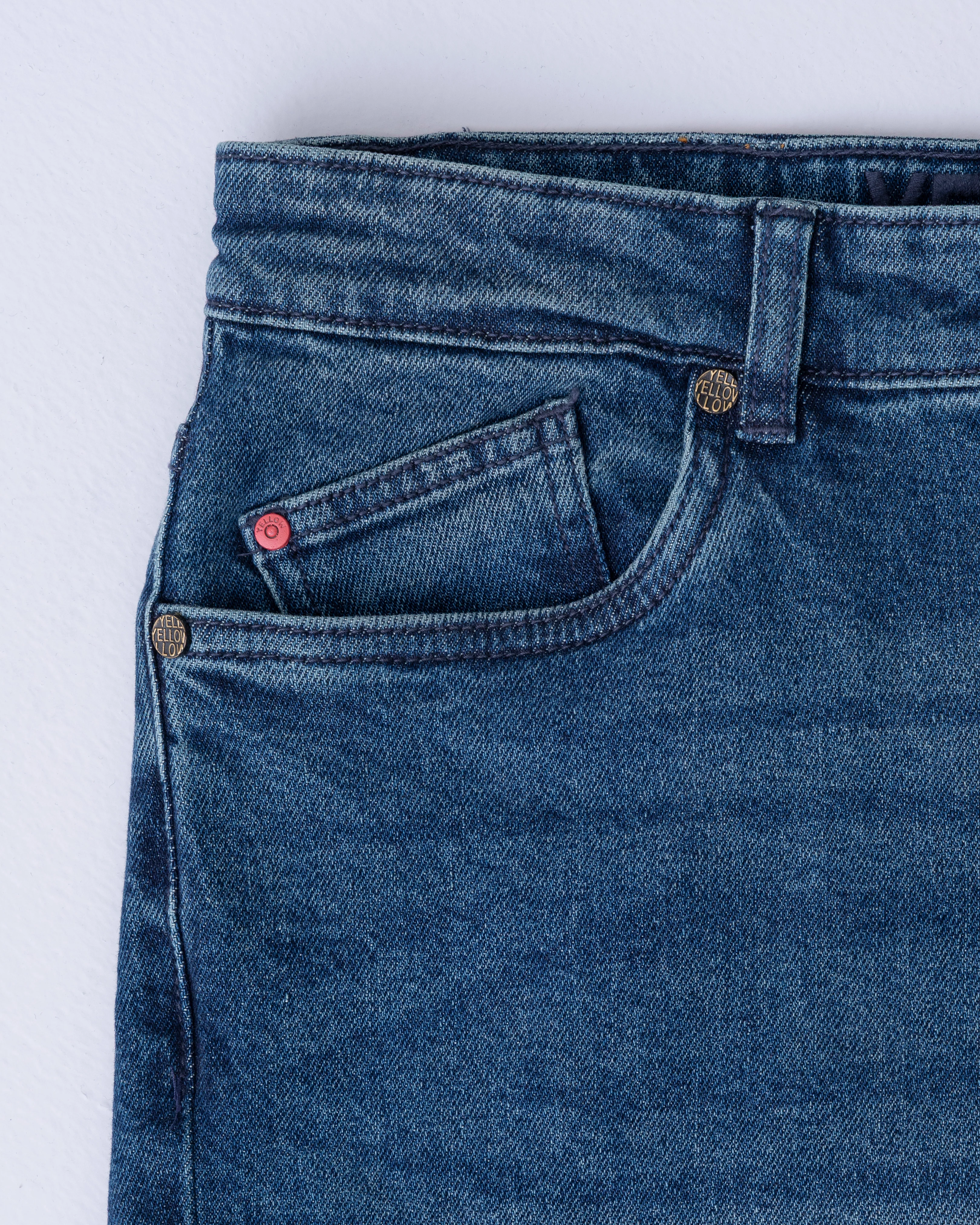 Tapered Fit Oxford Blue Jeans - Image 6