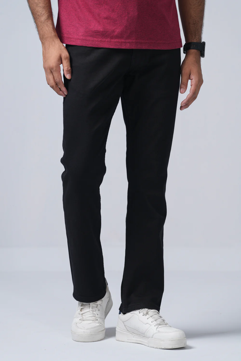 Straight Fit Black Jeans - Image 3