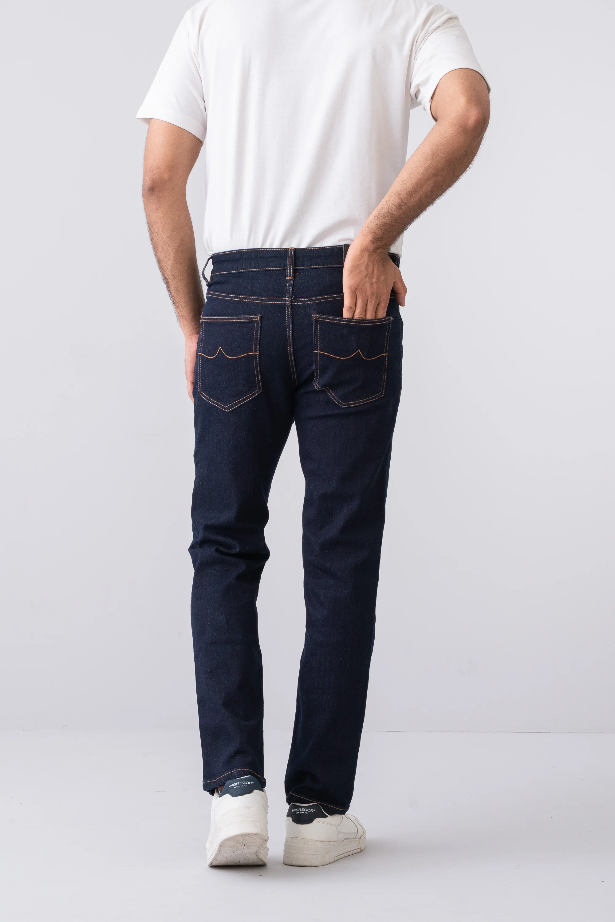 Straight Fit Navy Jeans - Image 6