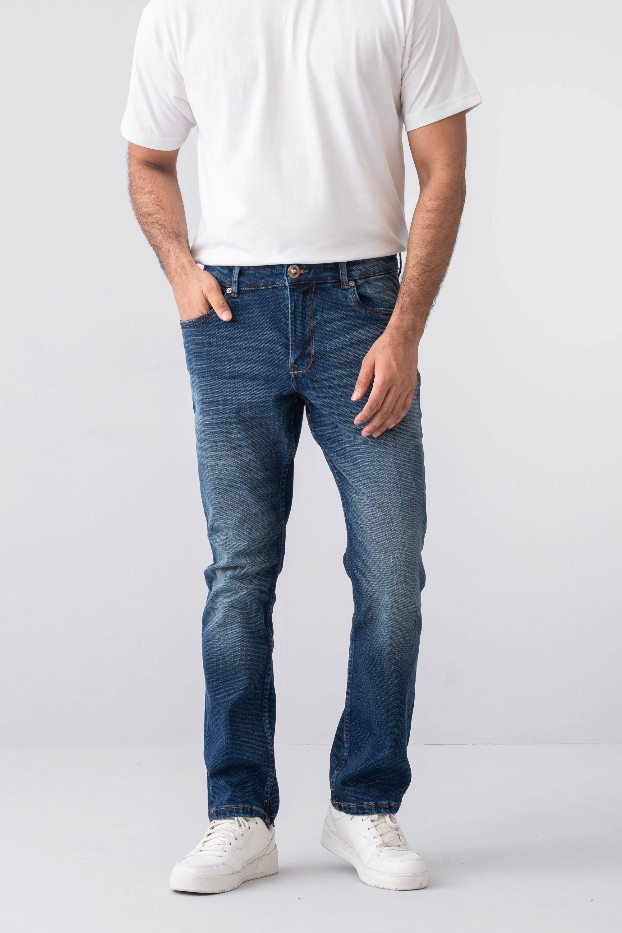 Straight Fit Deep Sea Jeans