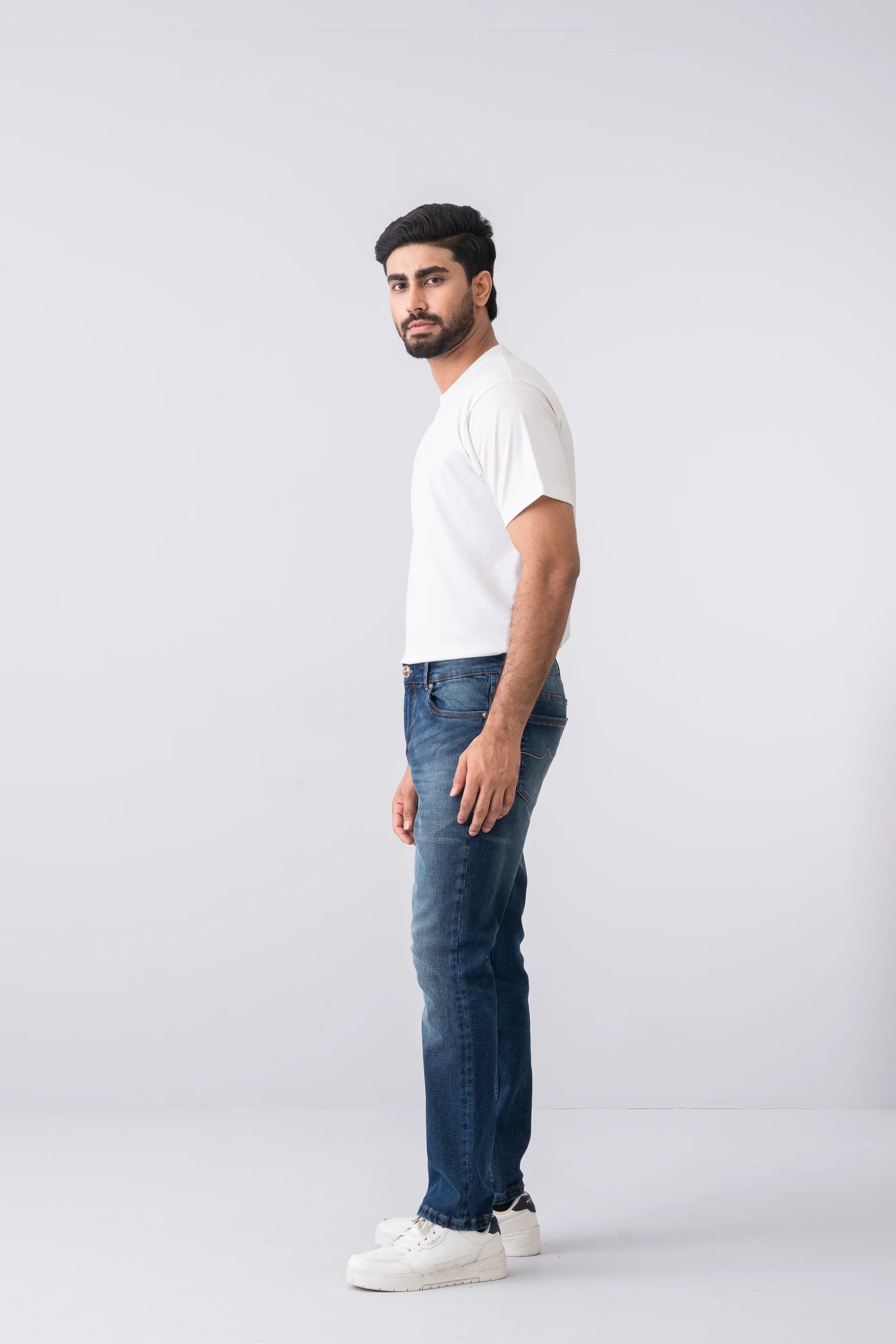 Straight Fit Deep Sea Jeans - Image 3