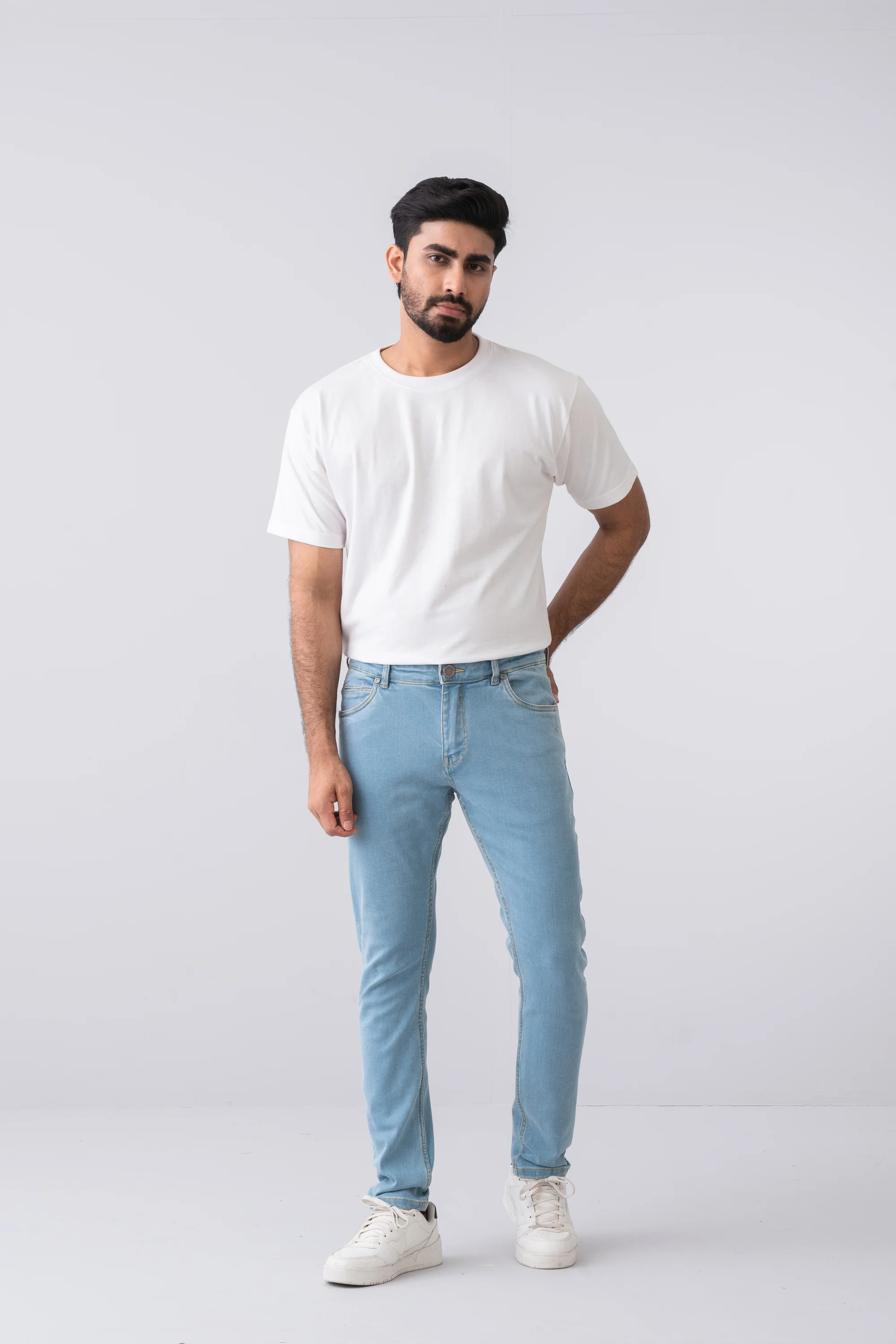 Skinny Fit Light Blue Jeans - Image 2