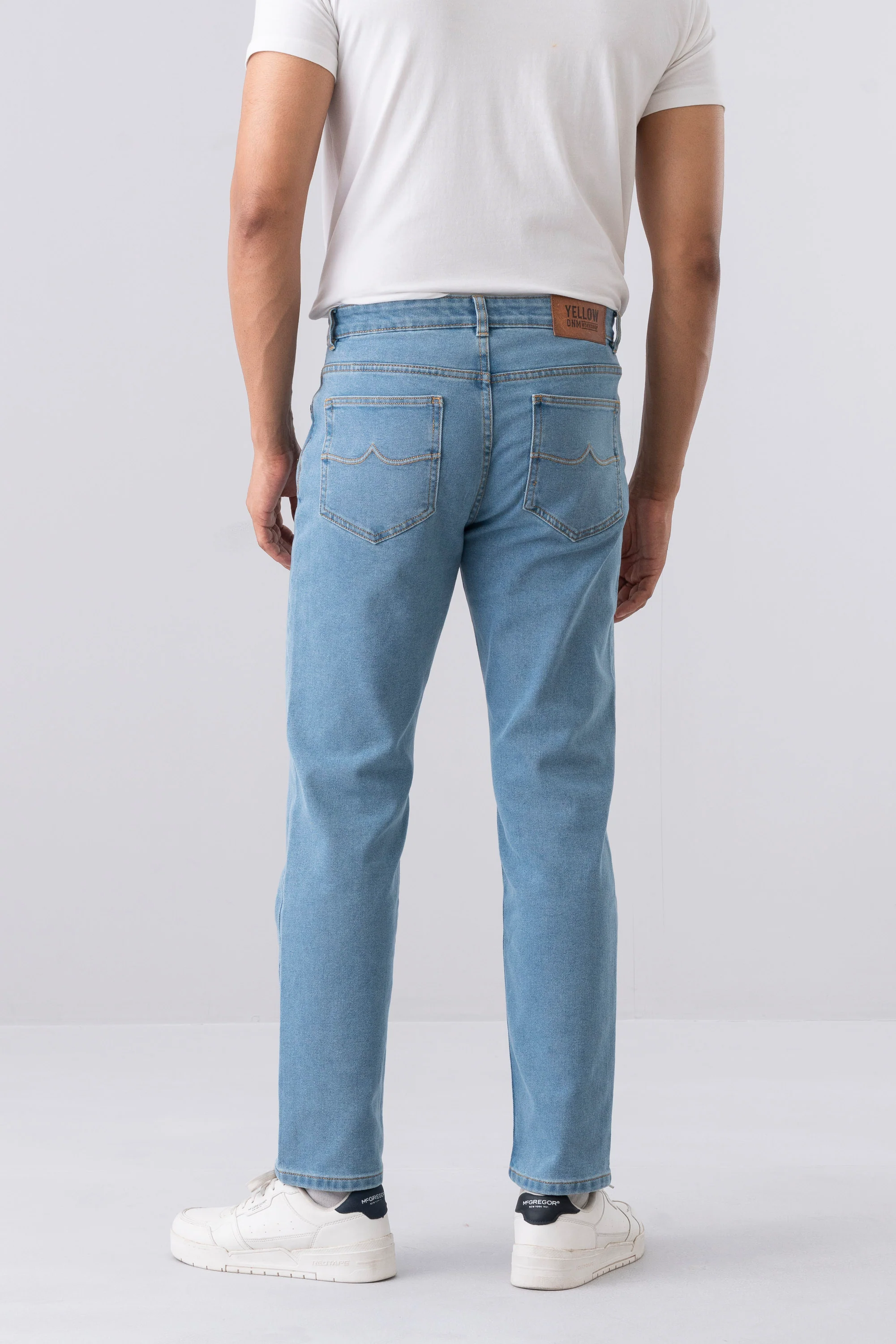 Straight Fit Sky Blue Jeans - Image 4