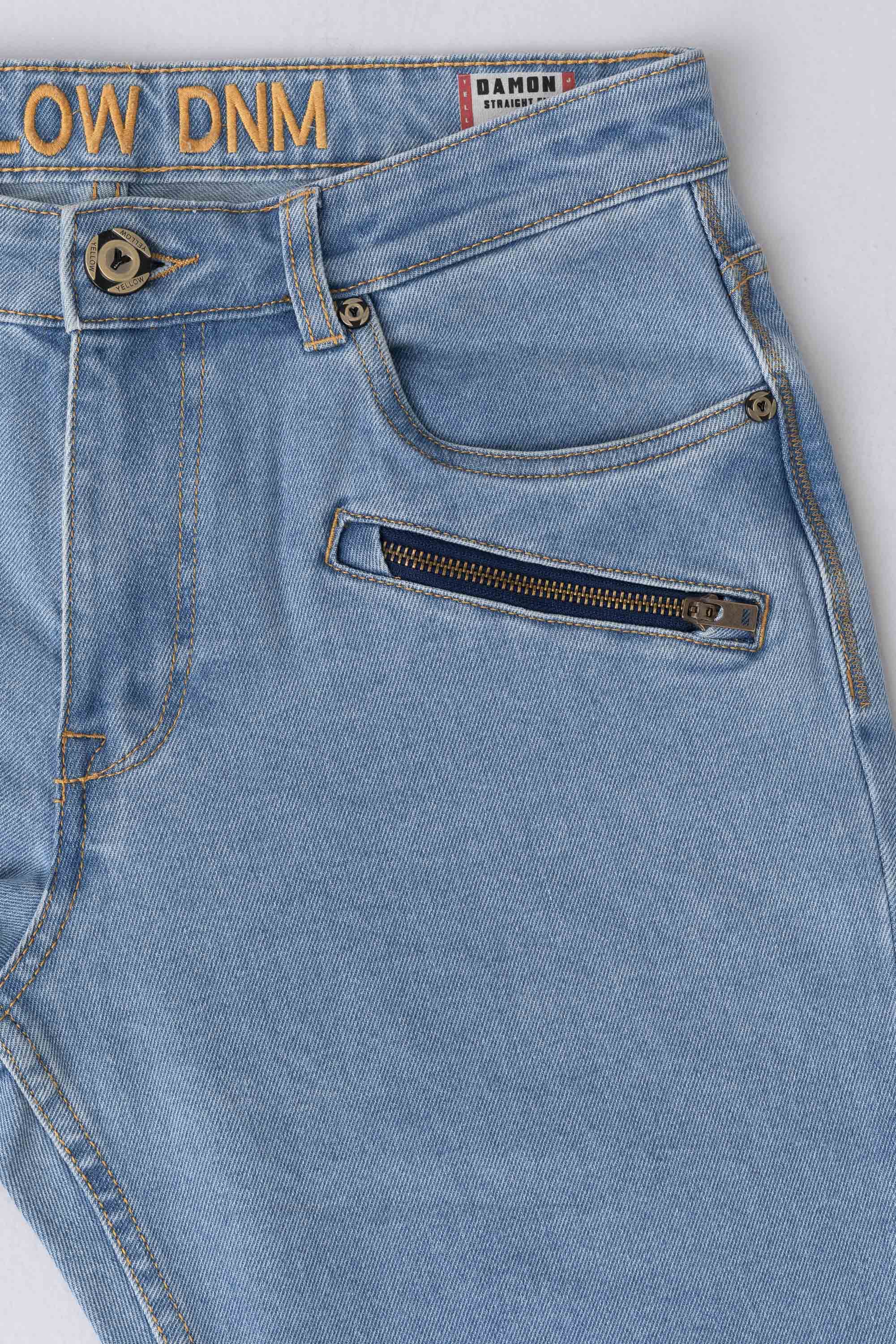 Straight Fit Sky Blue Jeans - Image 6