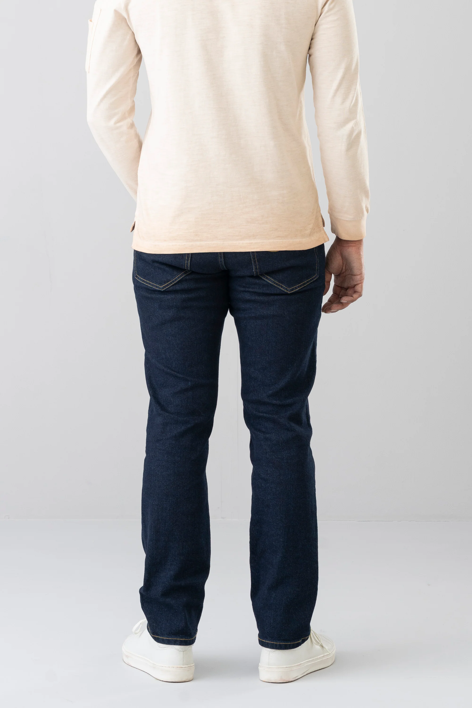 Straight Fit Raw Jeans - Image 4