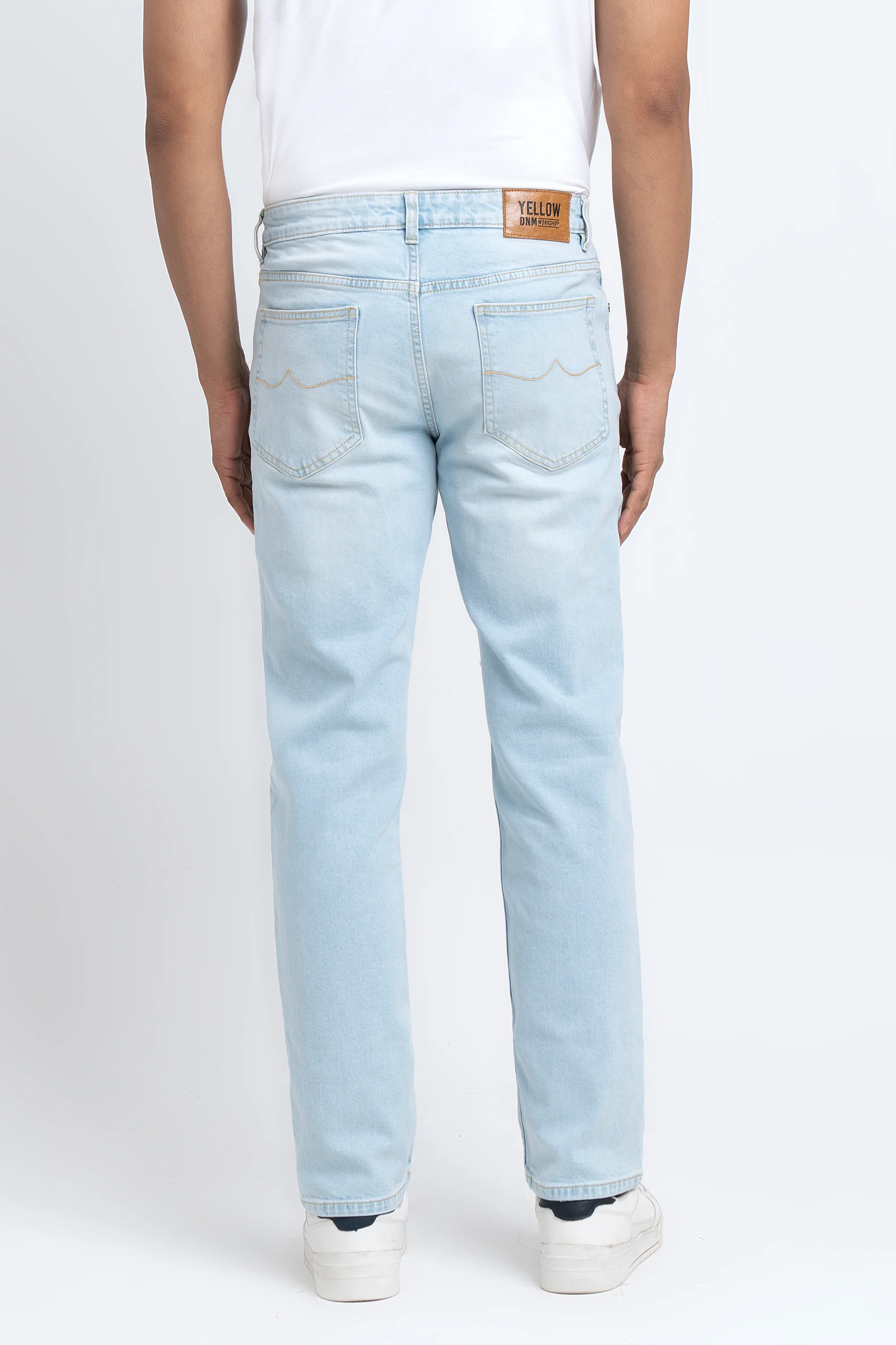 Straight Fit Sky Blue Jeans - Image 4