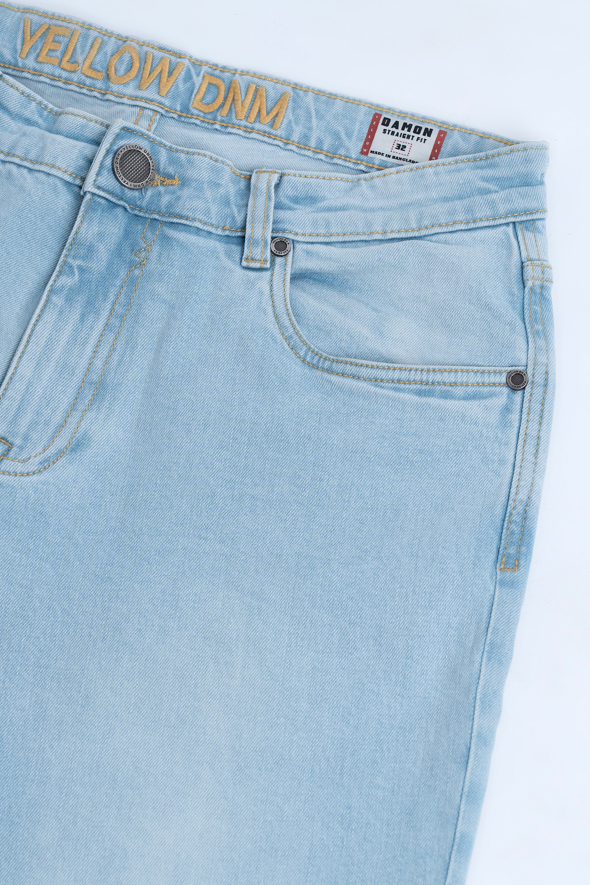 Straight Fit Sky Blue Jeans - Image 7