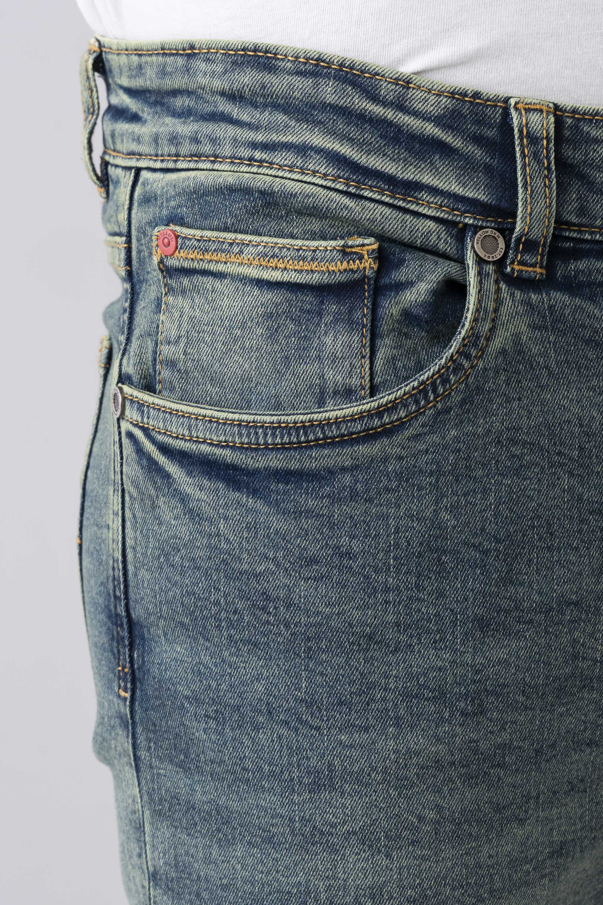 Slim Fit Moss Green Jeans - Image 6