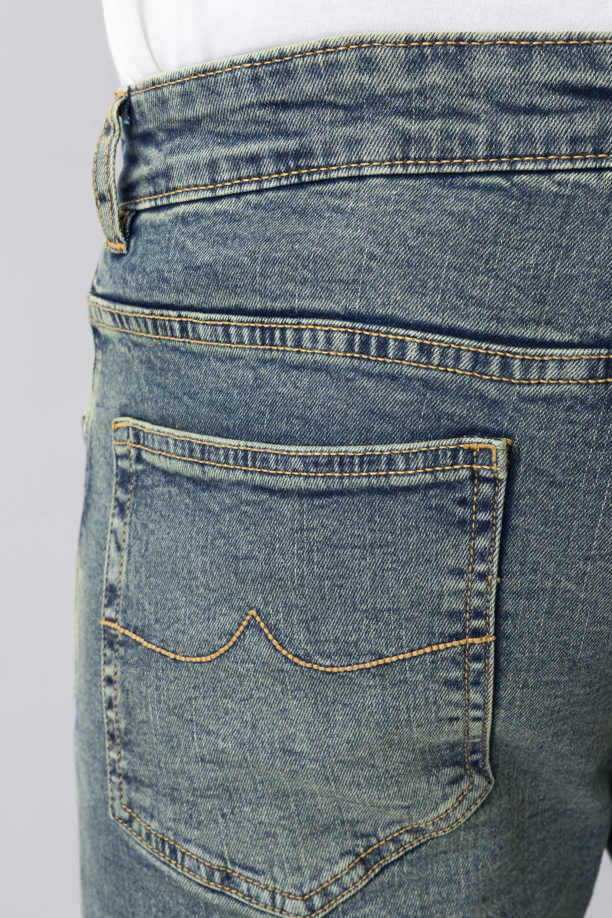Slim Fit Moss Green Jeans - Image 7
