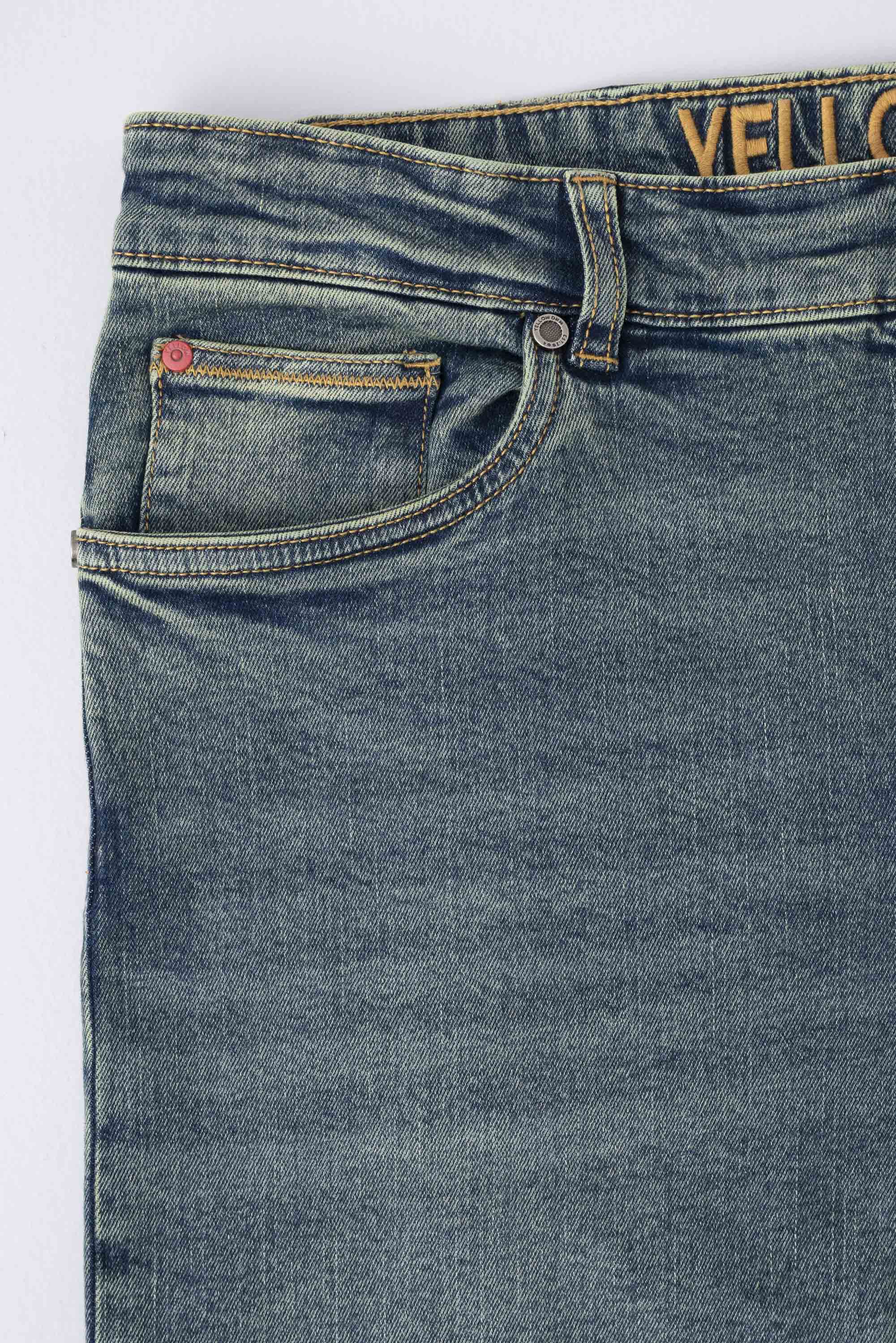 Slim Fit Moss Green Jeans - Image 8